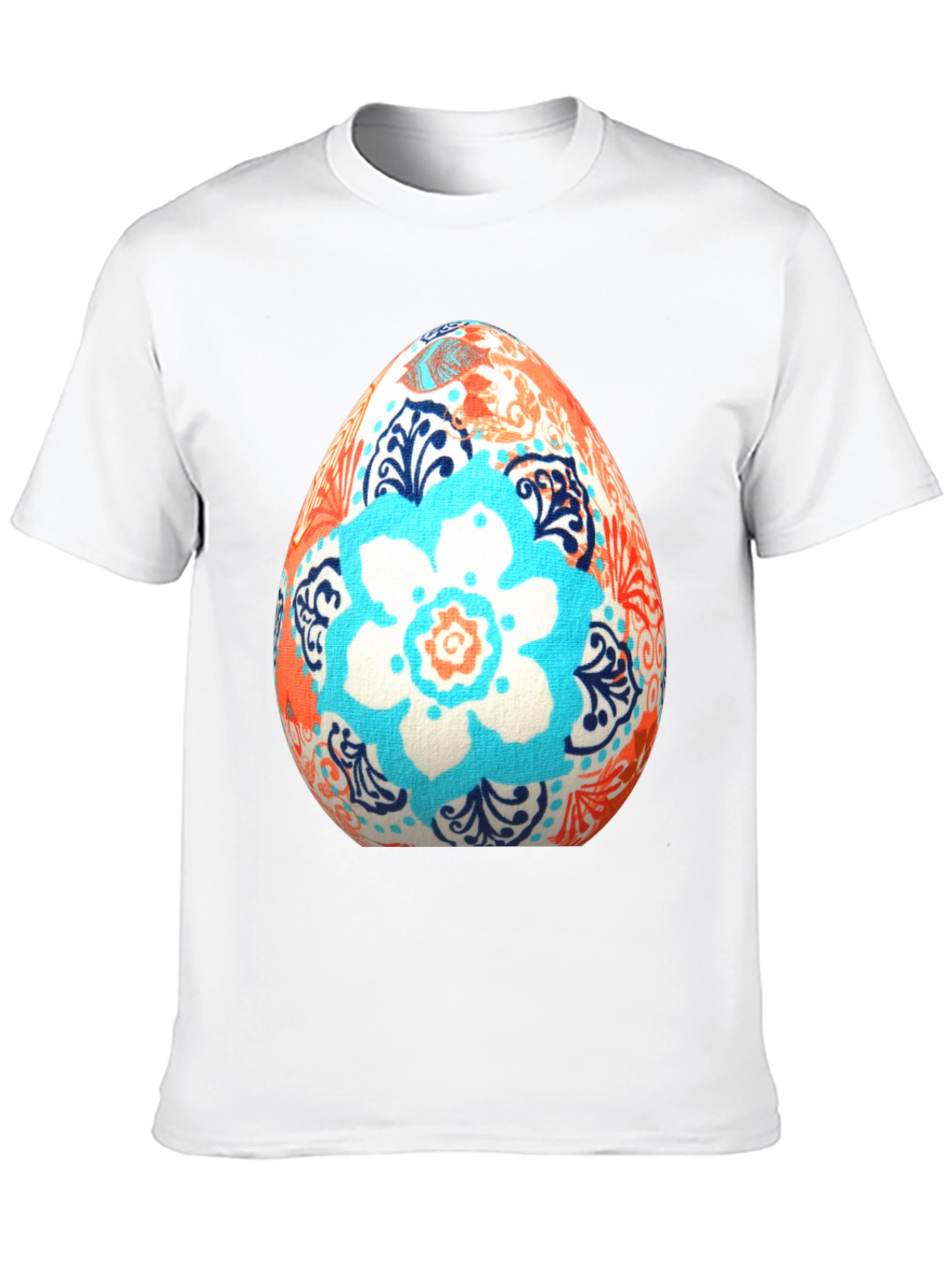 Black Floral Easter Egg T-Shirt view 10