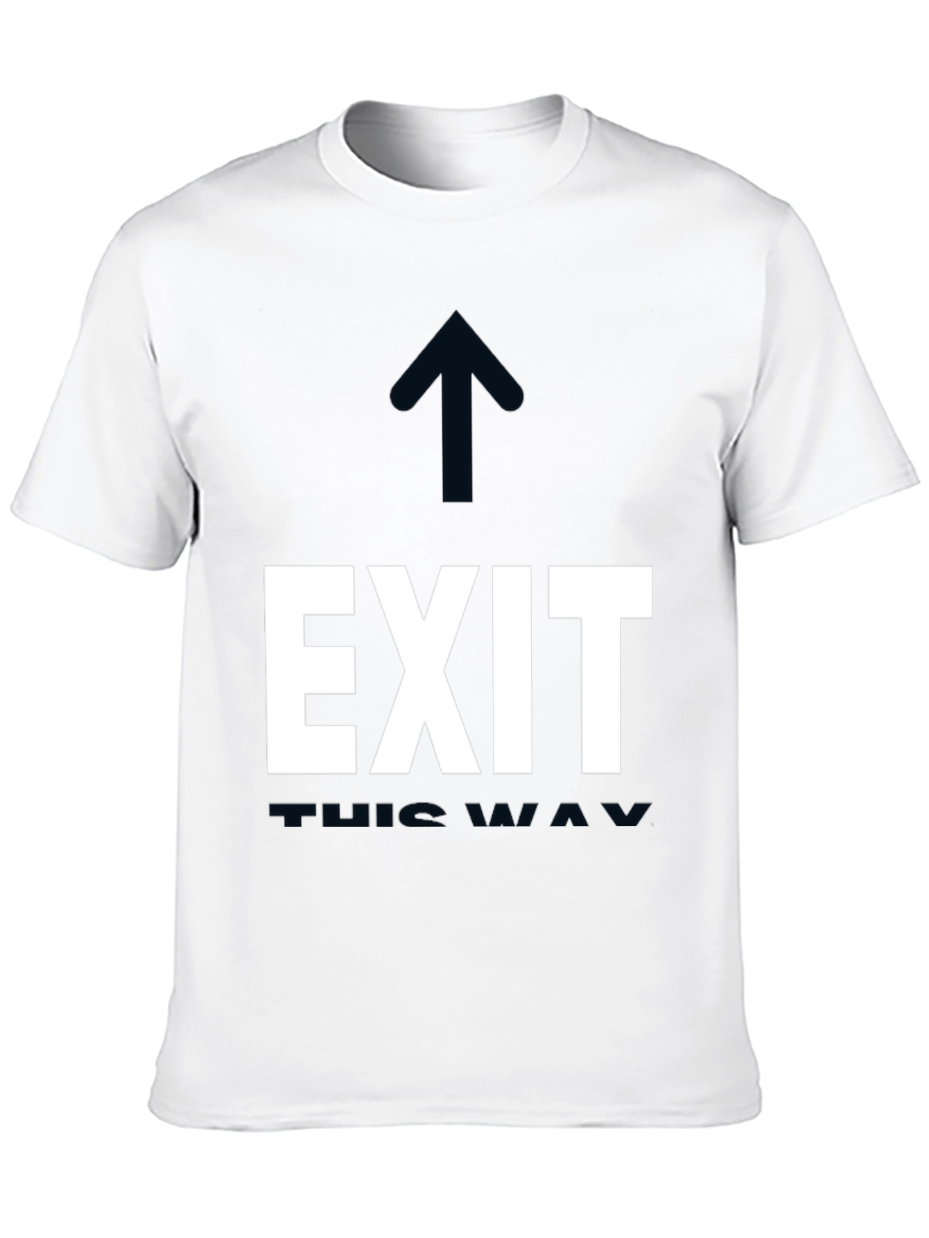 Black Exit This Way Graphic Tee - Black Cotton T-Shirt view 10