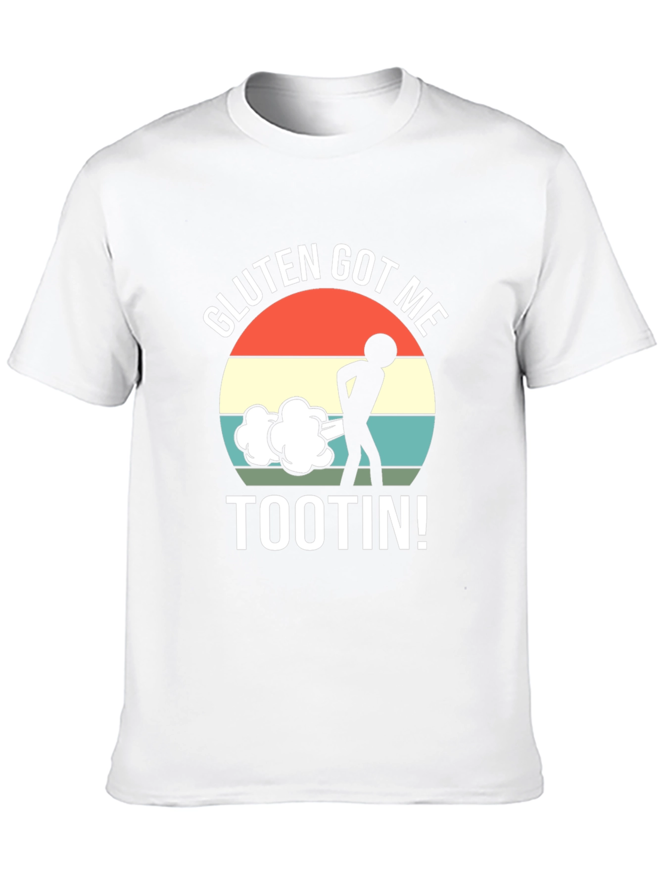 Black Gluten Got Me Tootin' Graphic T-Shirt view 10