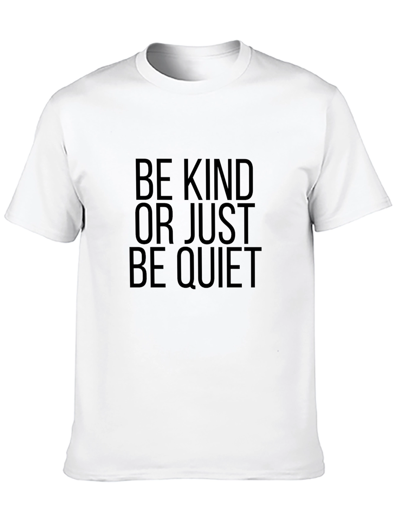Black Be Kind T-Shirt - Soft Cotton, Statement Tee view 10