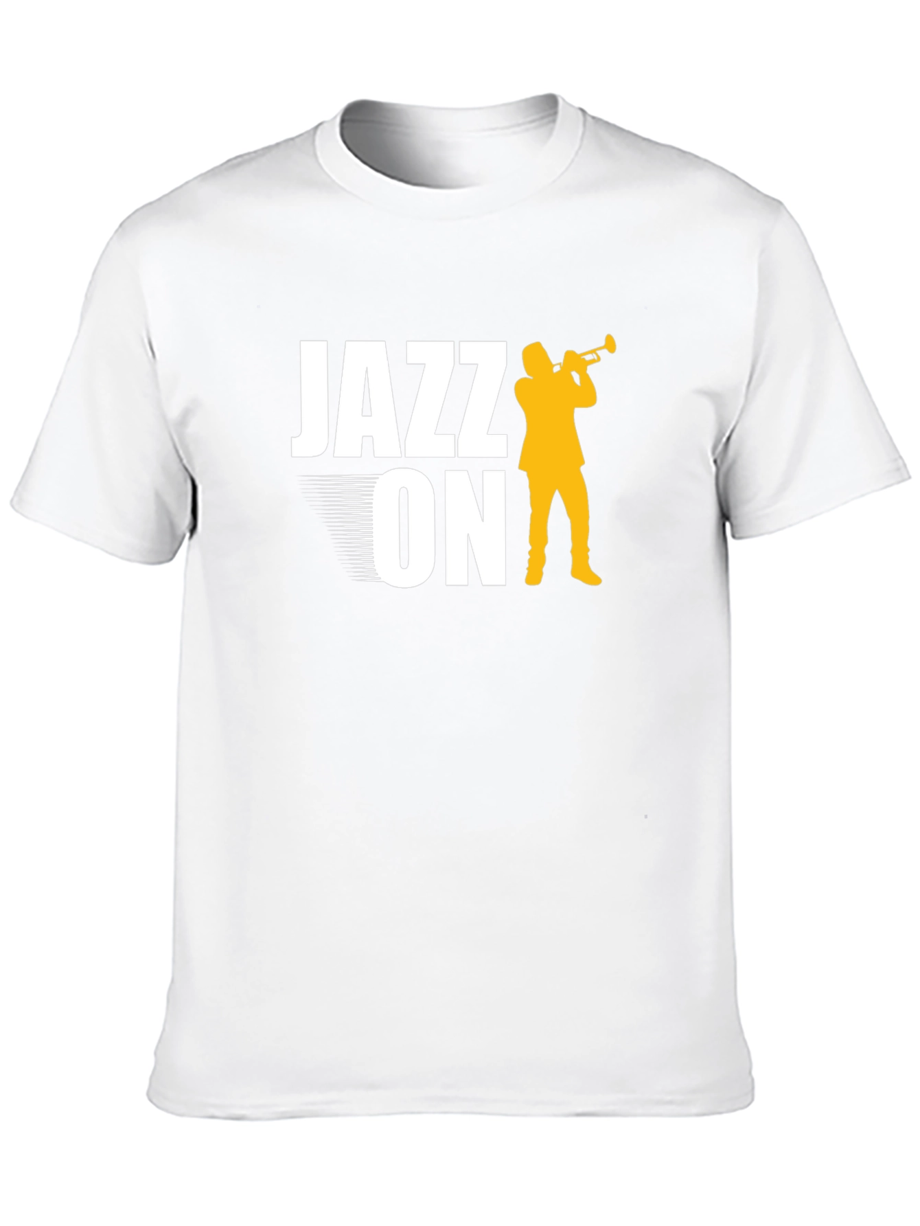 Black Jazz On Graphic Tee - Black Cotton T-Shirt view 10