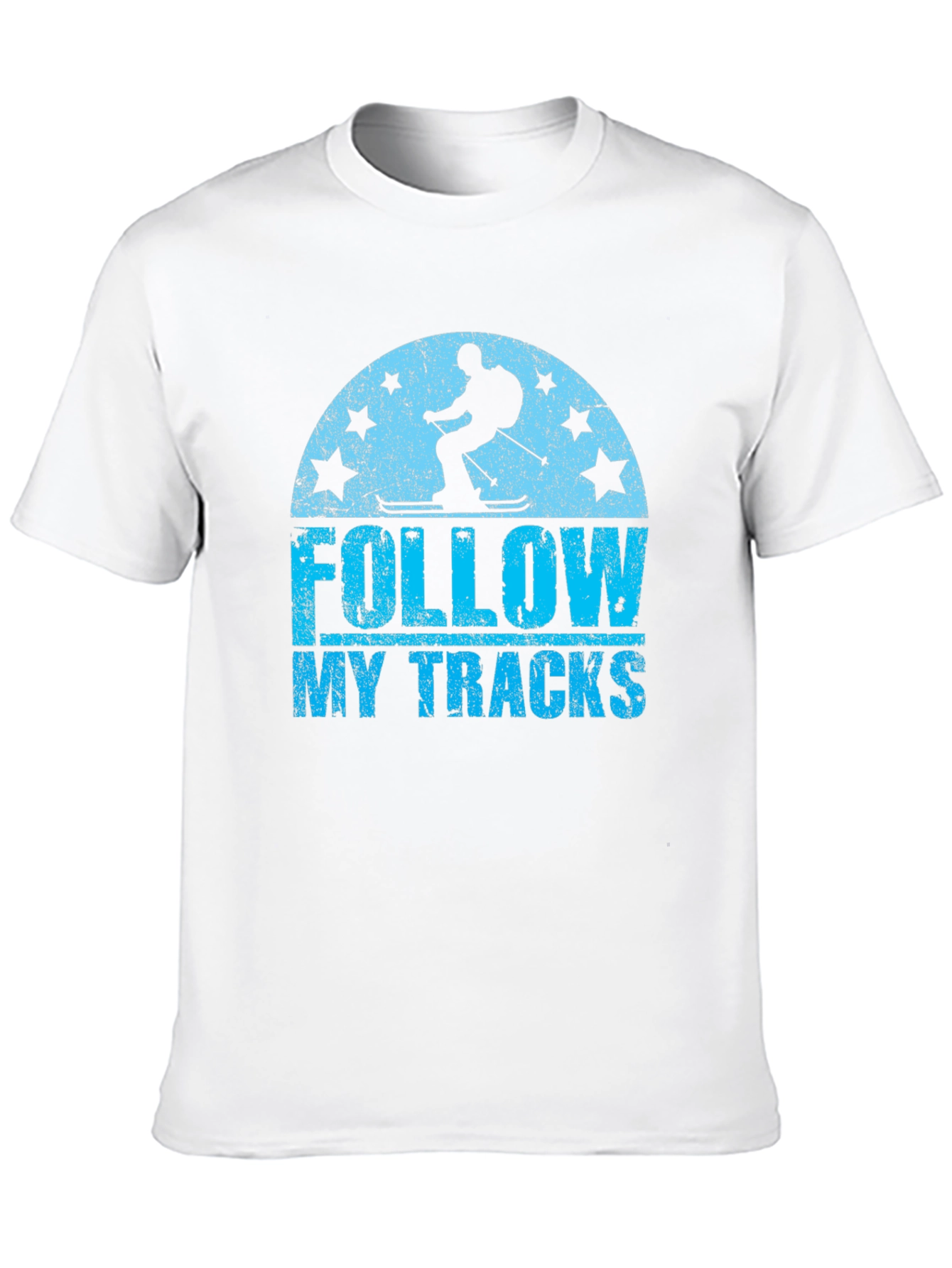 Black Follow My Tracks Skiing T-Shirt view 10