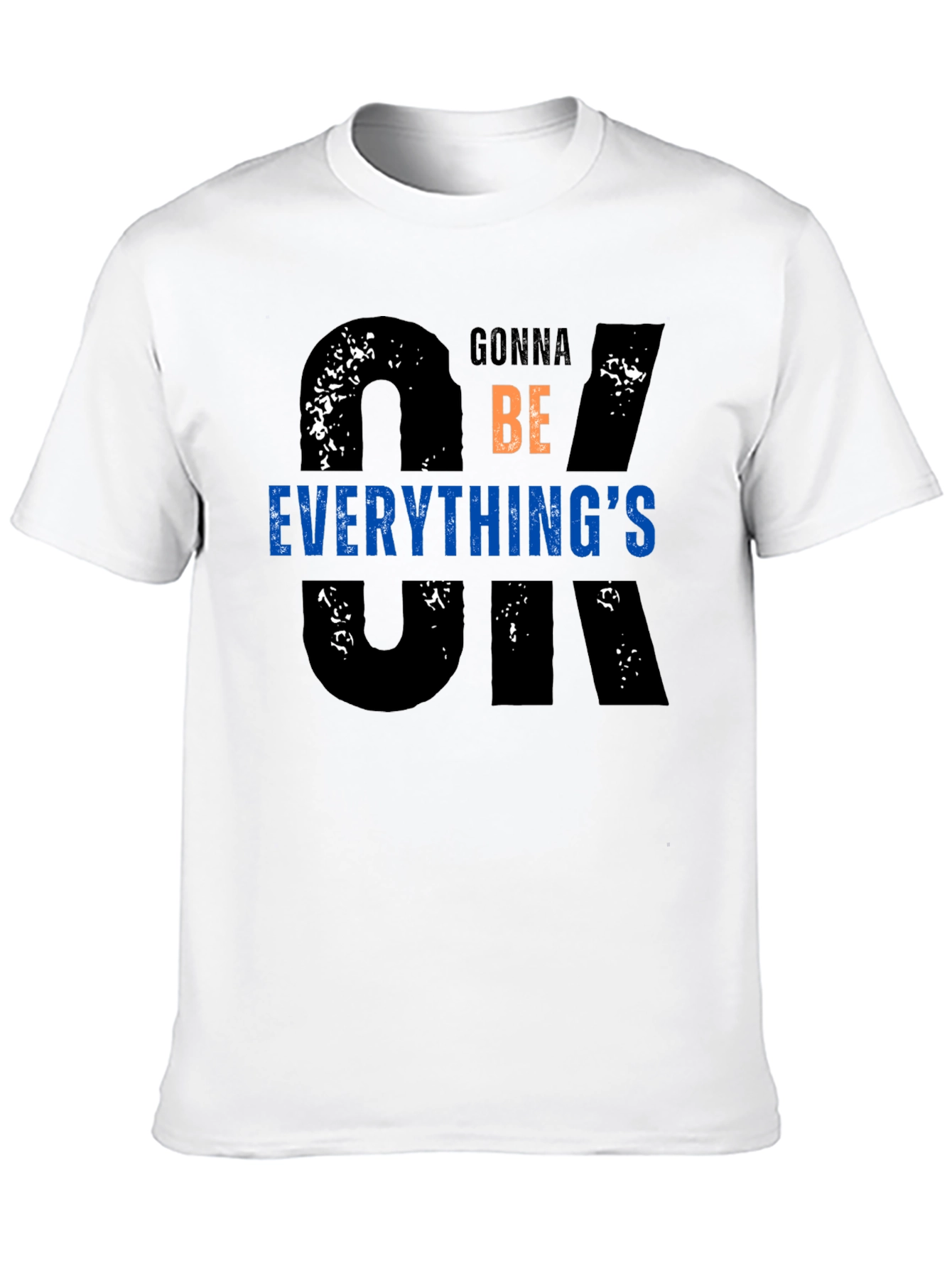 Black Everything's OK Graphic T-Shirt view 10