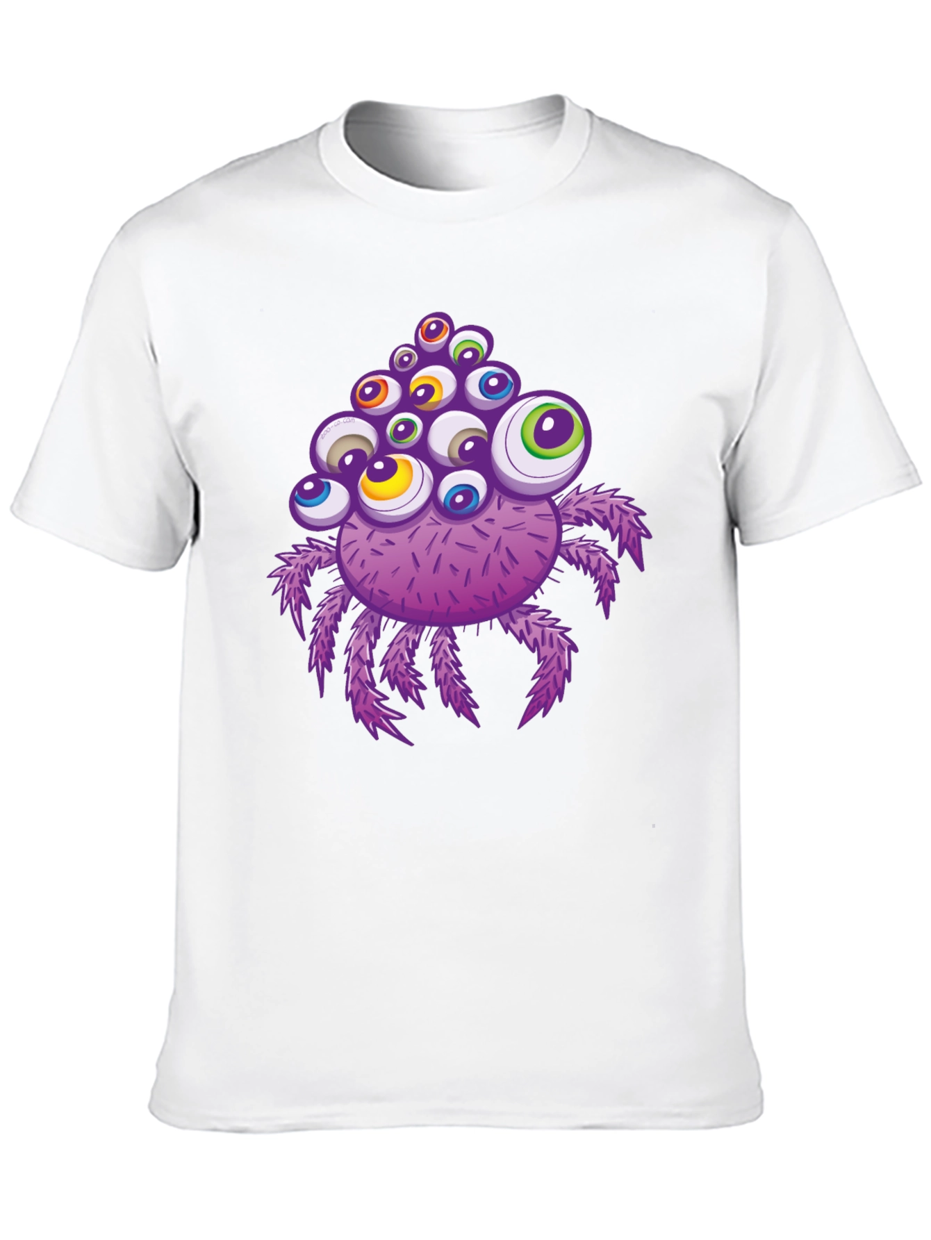 Black Eye-Catching Spider Graphic T-Shirt view 10