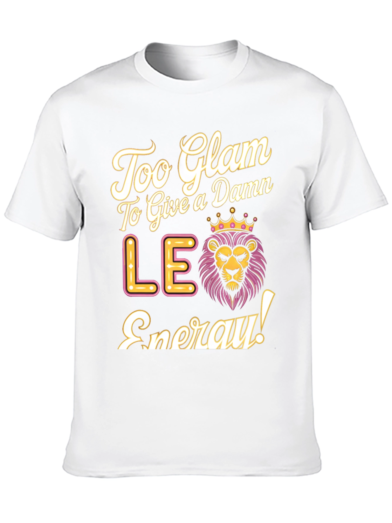 Black Too Glam Leo Energy Black T-Shirt view 10