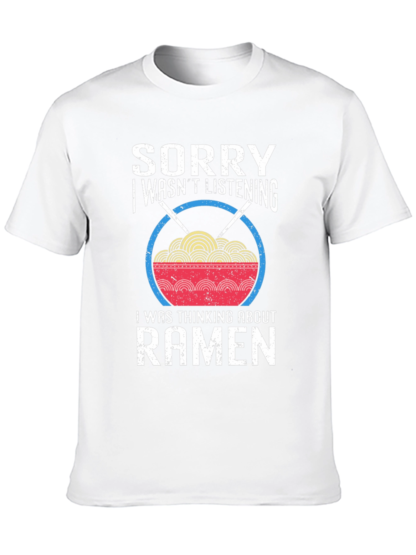 Black Sorry Ramen T-Shirt - Funny Noodle Bowl Tee view 10