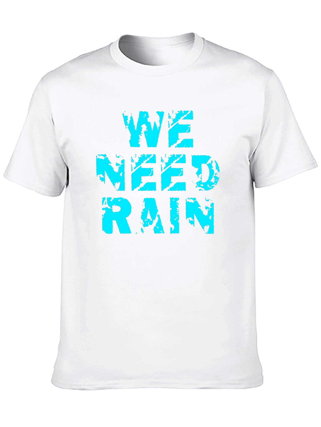 Black We Need Rain Graphic Tee - Soft Cotton Blend view 10