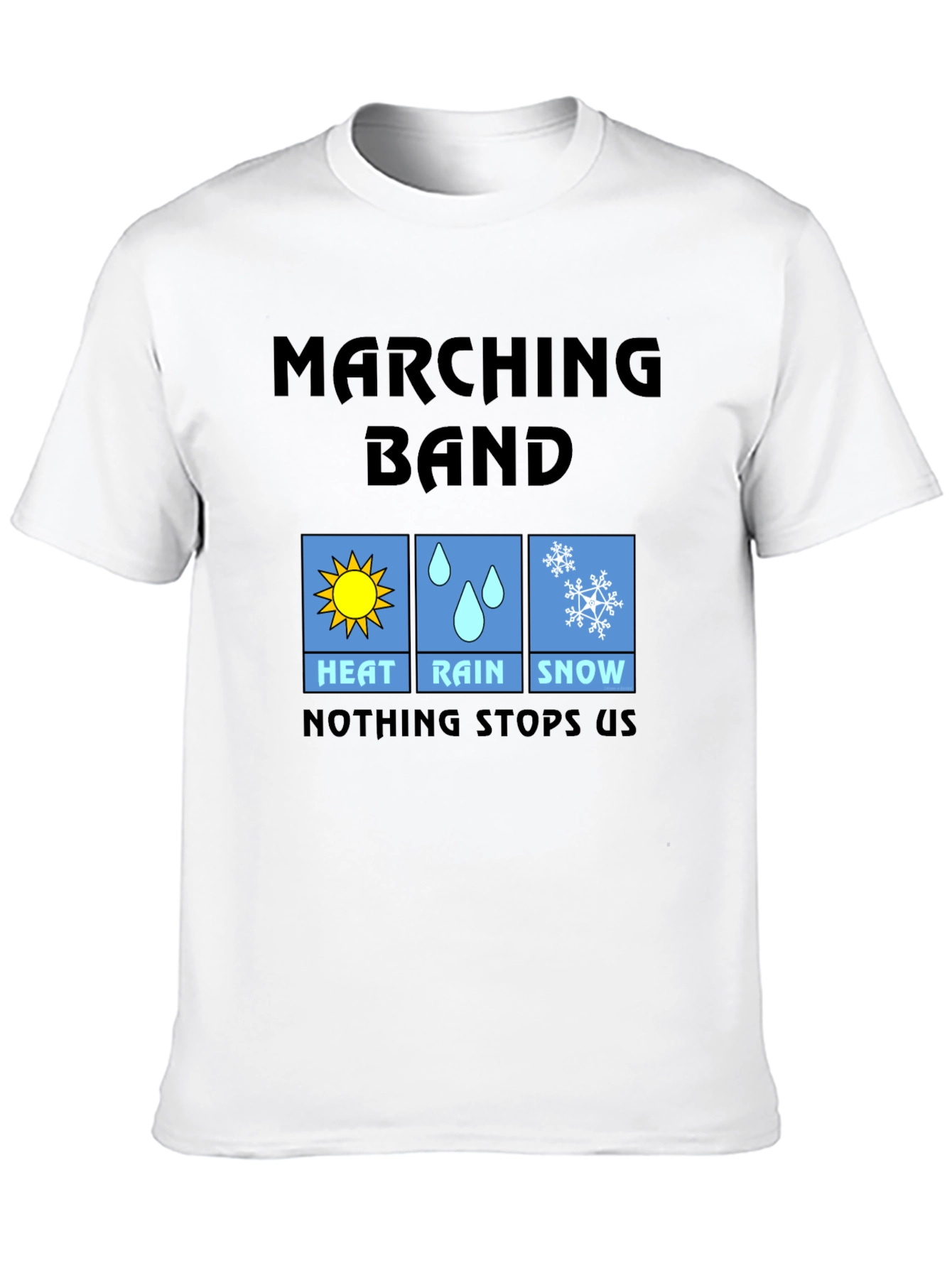 Black Marching Band Weather T-Shirt view 10