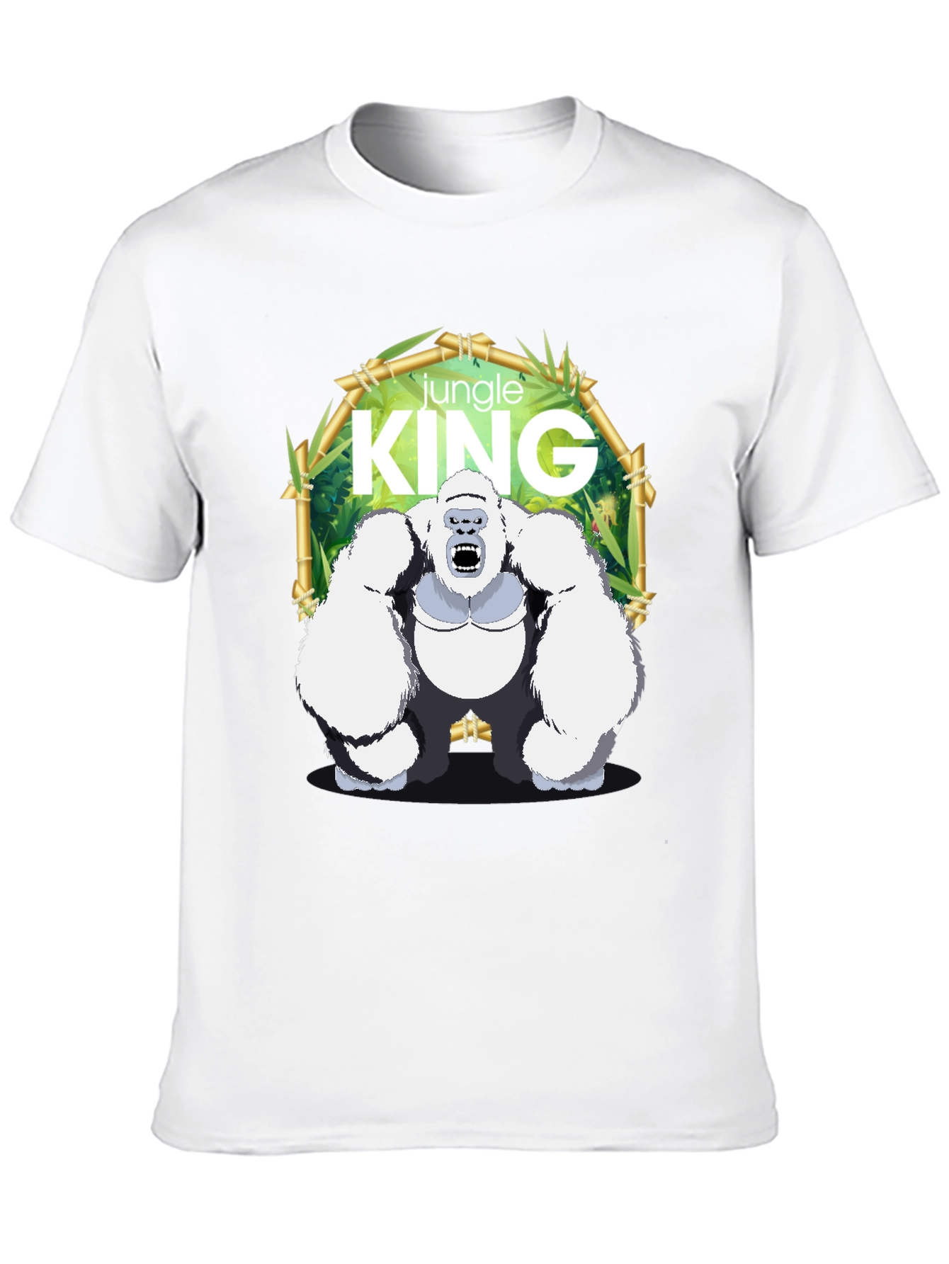 Black Jungle King Gorilla Graphic T-Shirt view 10