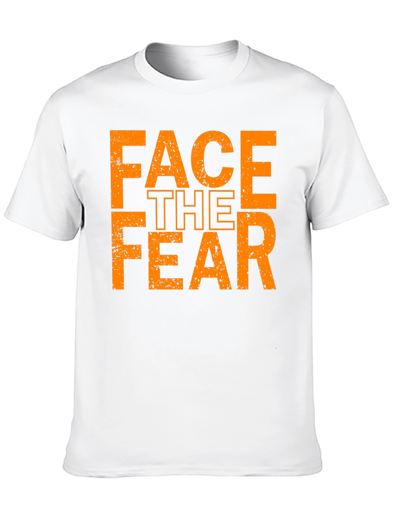 Black Face The Fear Graphic Tee - Black Cotton T-Shirt view 10