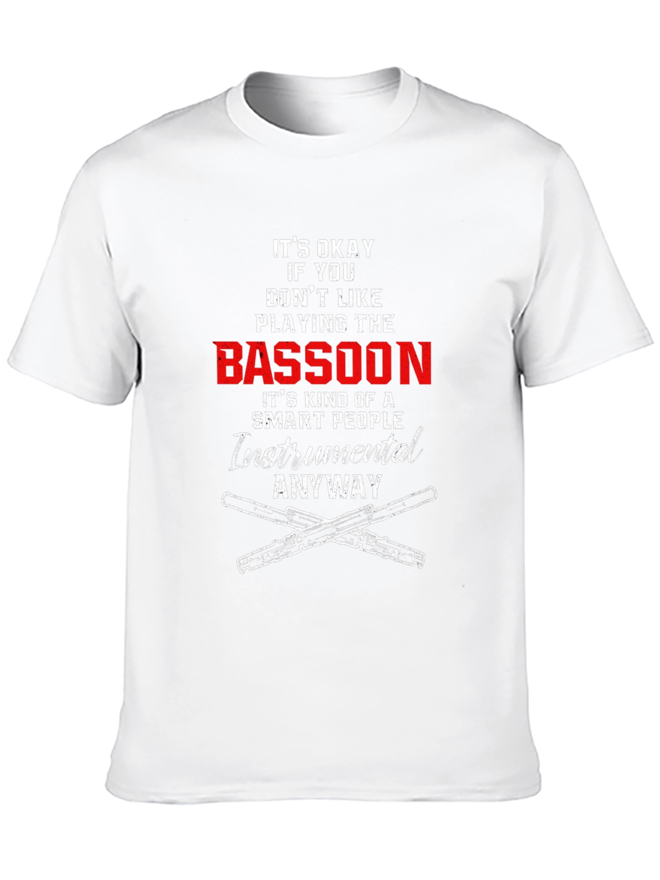 Black Bassoon Player Smart People T-Shirt view 10