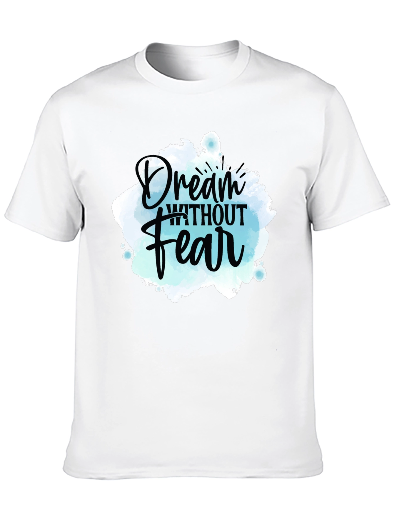 Black Dream Without Fear Graphic Tee - Inspiring Design view 10