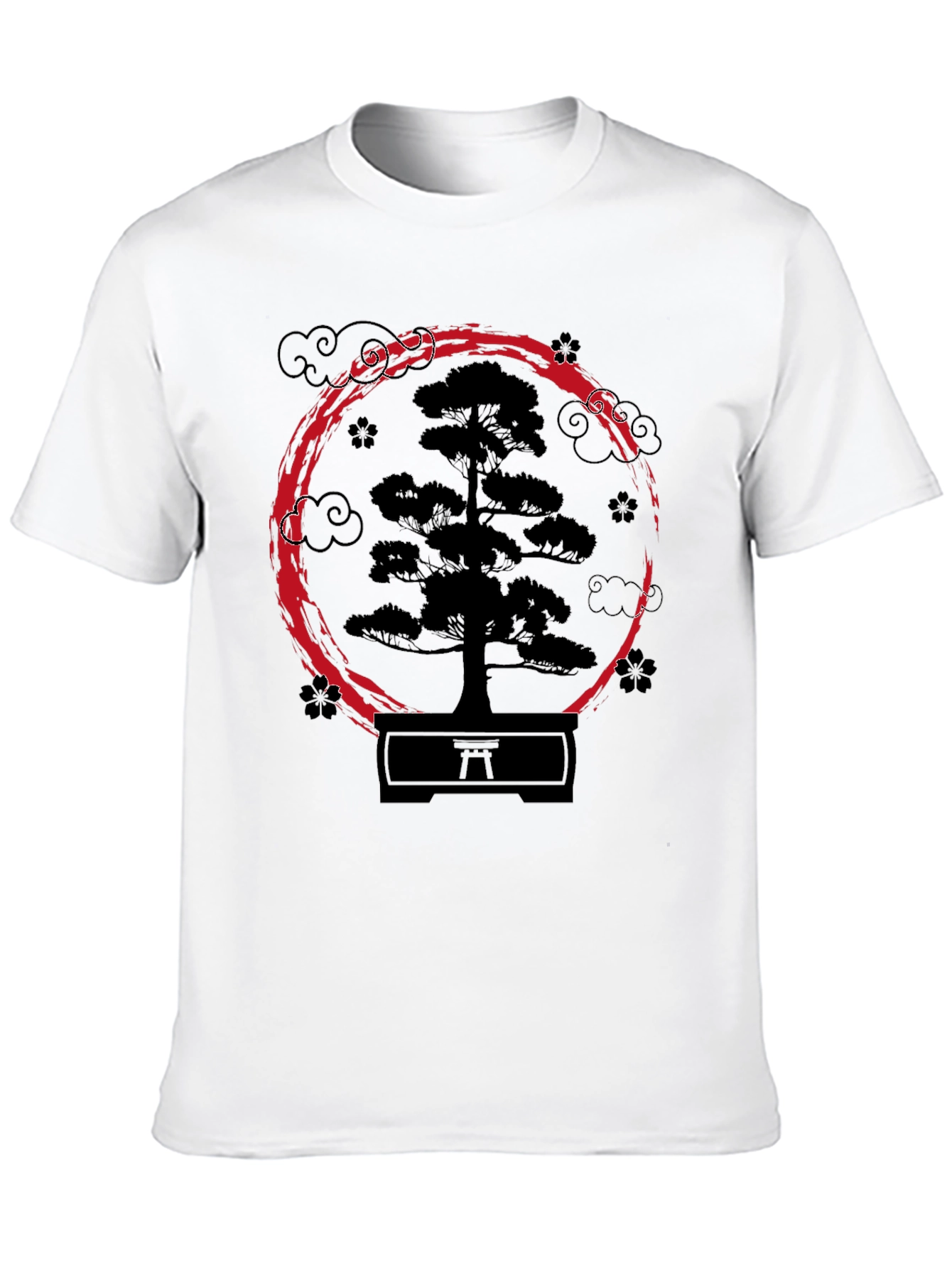 Black Zen Bonsai Tree Graphic Tee - Japanese Art Shirt view 10