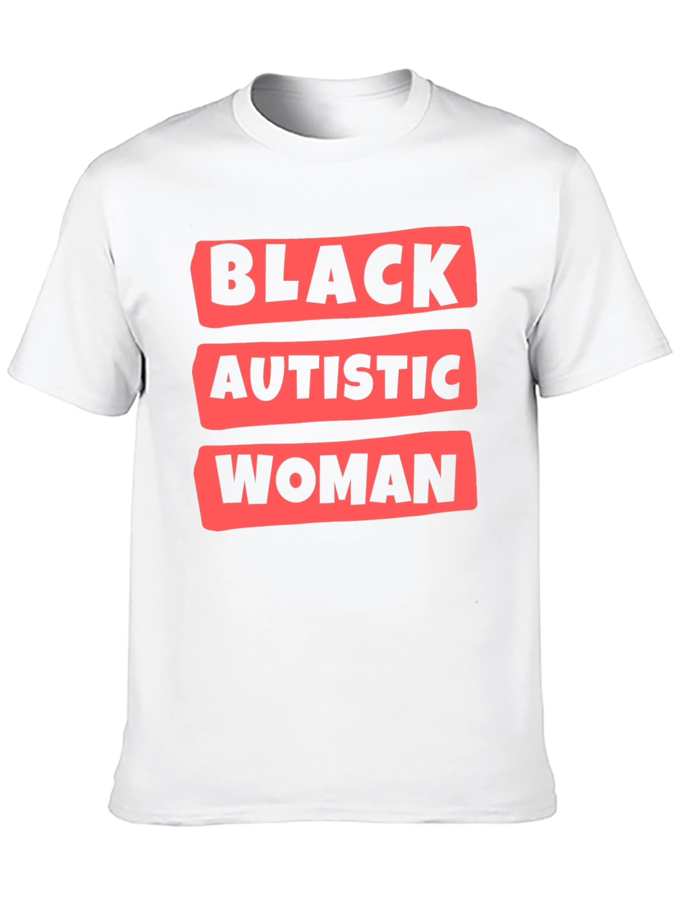 Black Black Autistic Woman T-Shirt view 10
