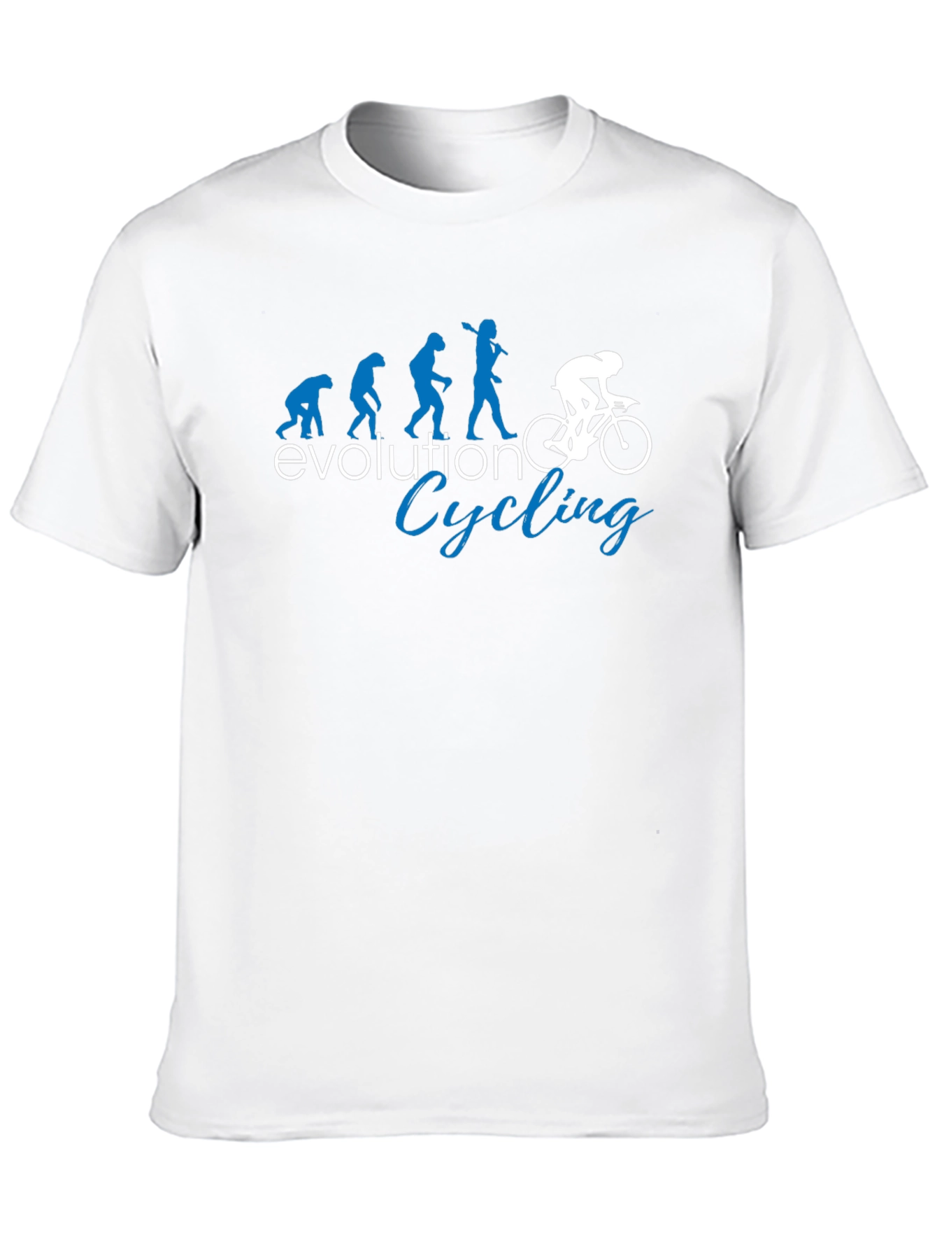 Black Evolution Cycling T-Shirt - Funny Bike Rider Tee view 10