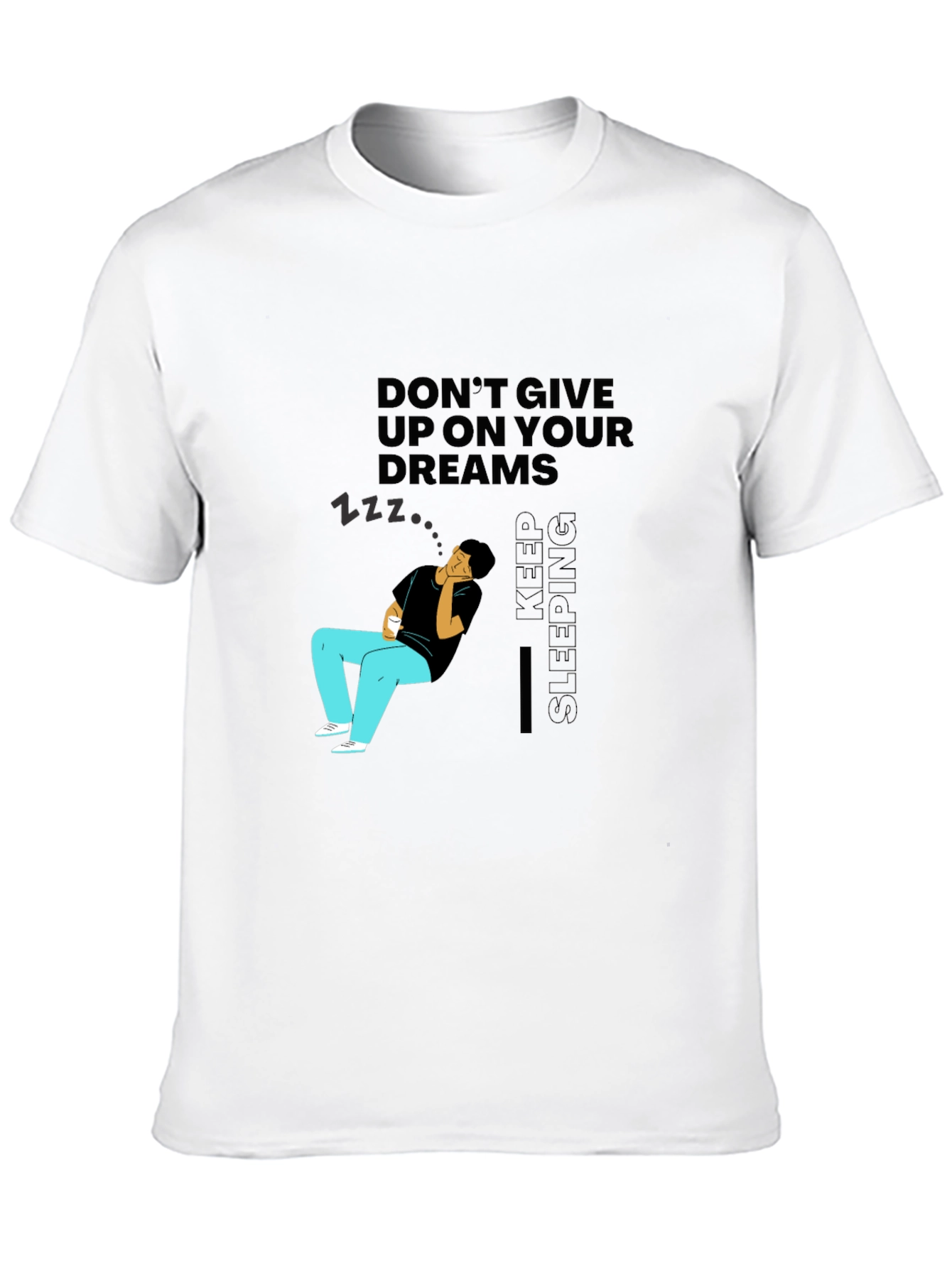 Black Dreamer Graphic Tee - Keep Sleeping view 10