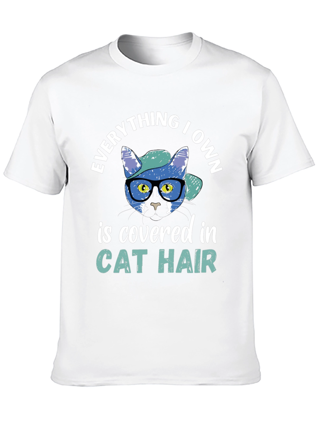 Black Cat Hair Graphic Tee - Everything I Own view 10