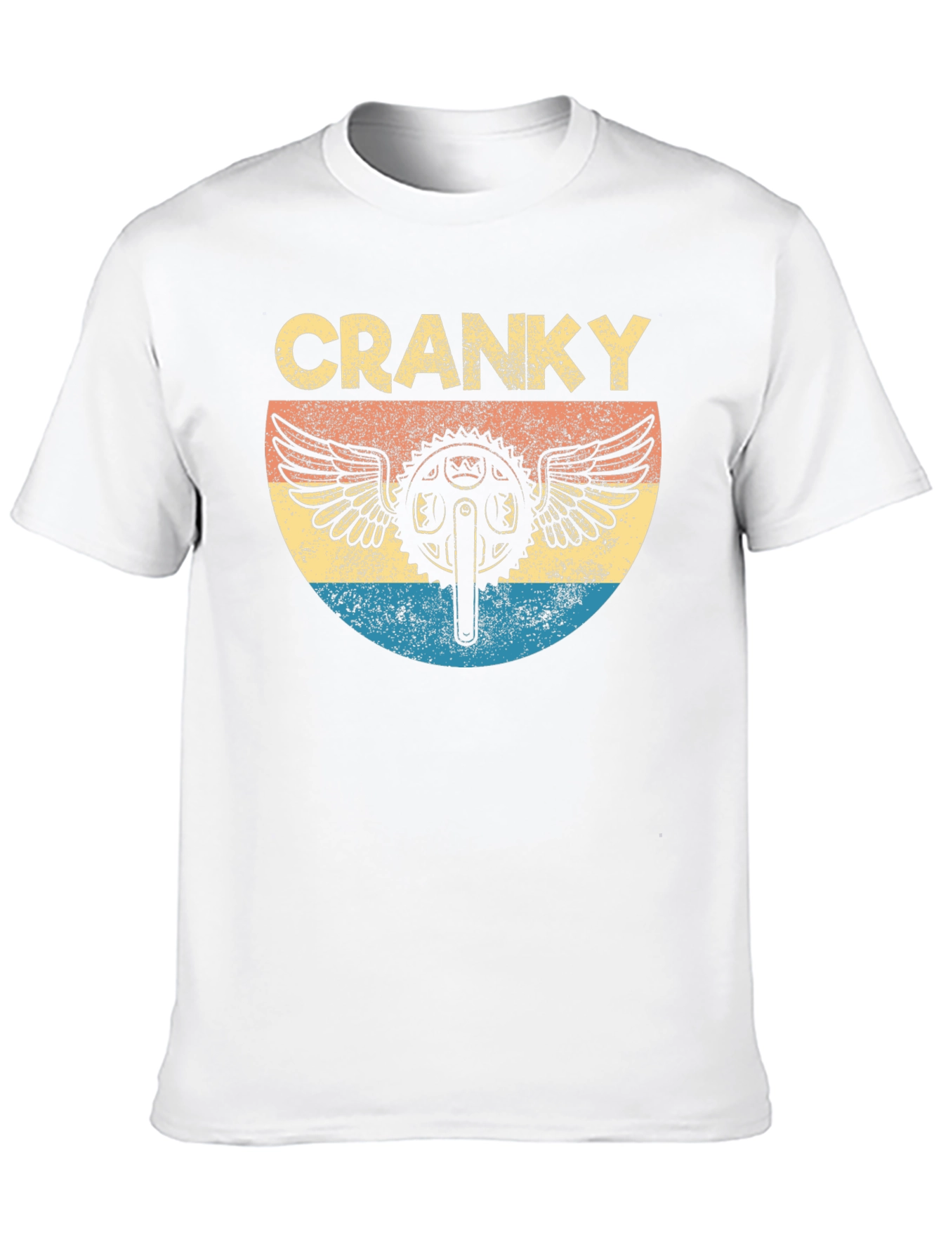 Black Cranky Bike Gear Graphic T-Shirt view 10