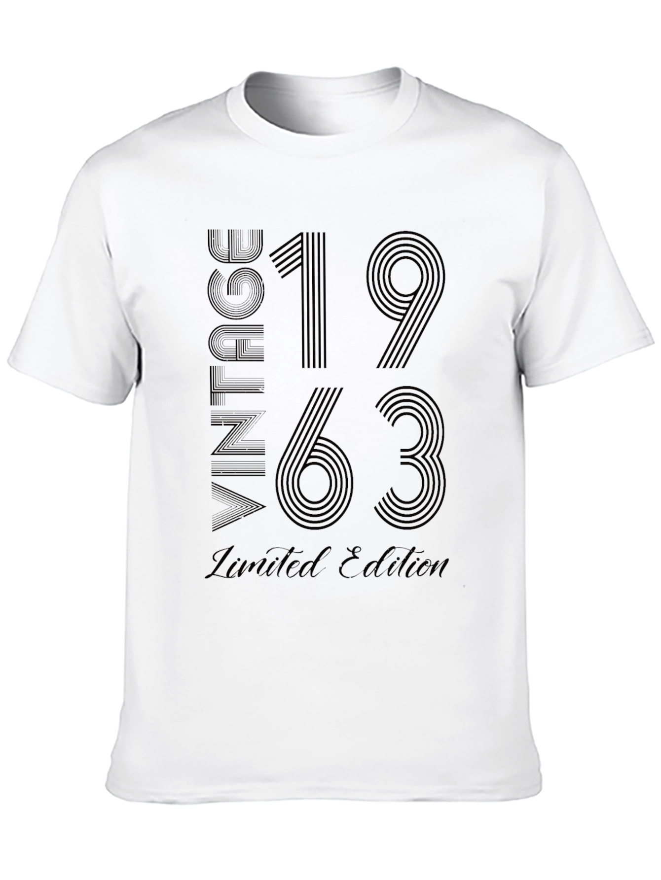 Black Vintage 1963 Limited Edition Black T-Shirt view 10