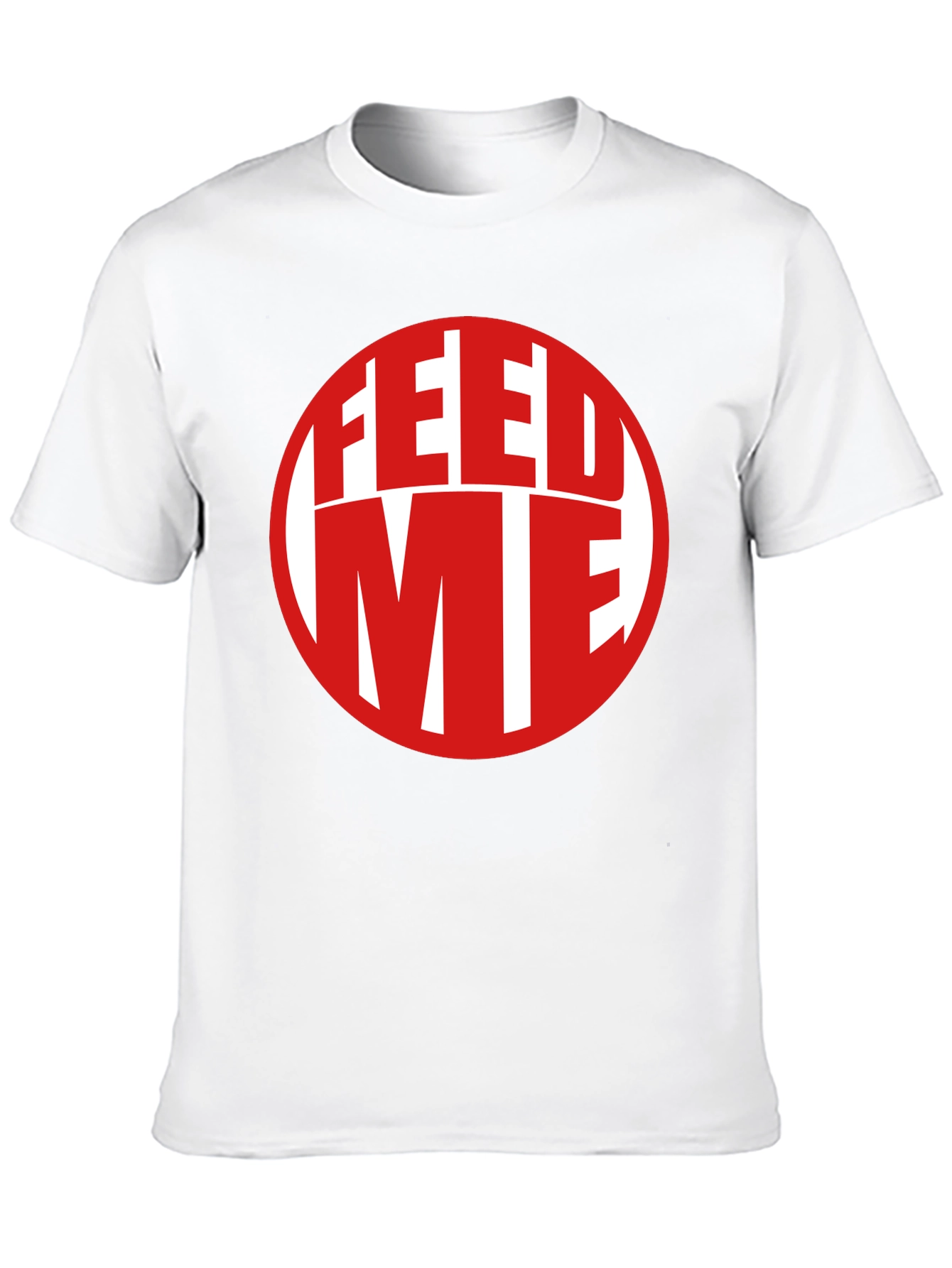 Black Feed Me Graphic Print T-Shirt view 10