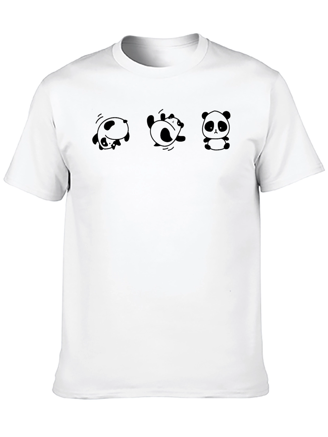 Black Panda T-Shirt: Cute Cartoon Animals Graphic Tee view 10