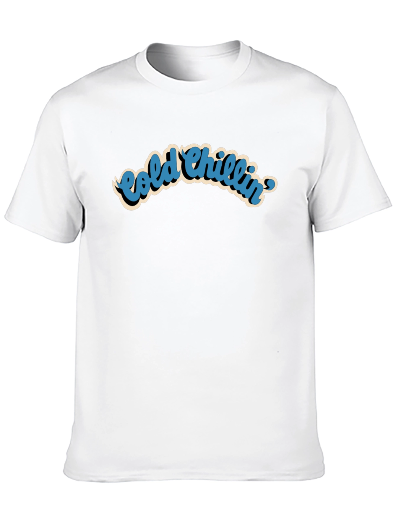 Black Cold Chillin' Graphic T-Shirt view 10
