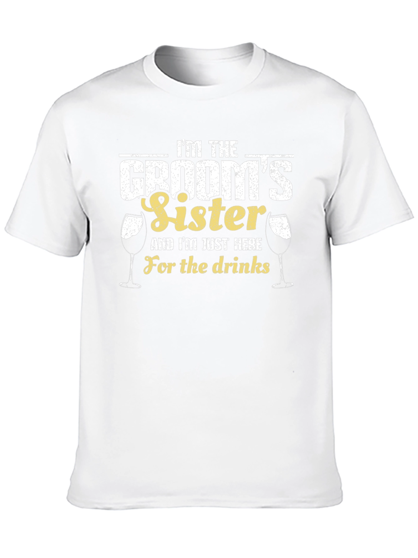 Black Groom's Sister Drinks T-Shirt view 10