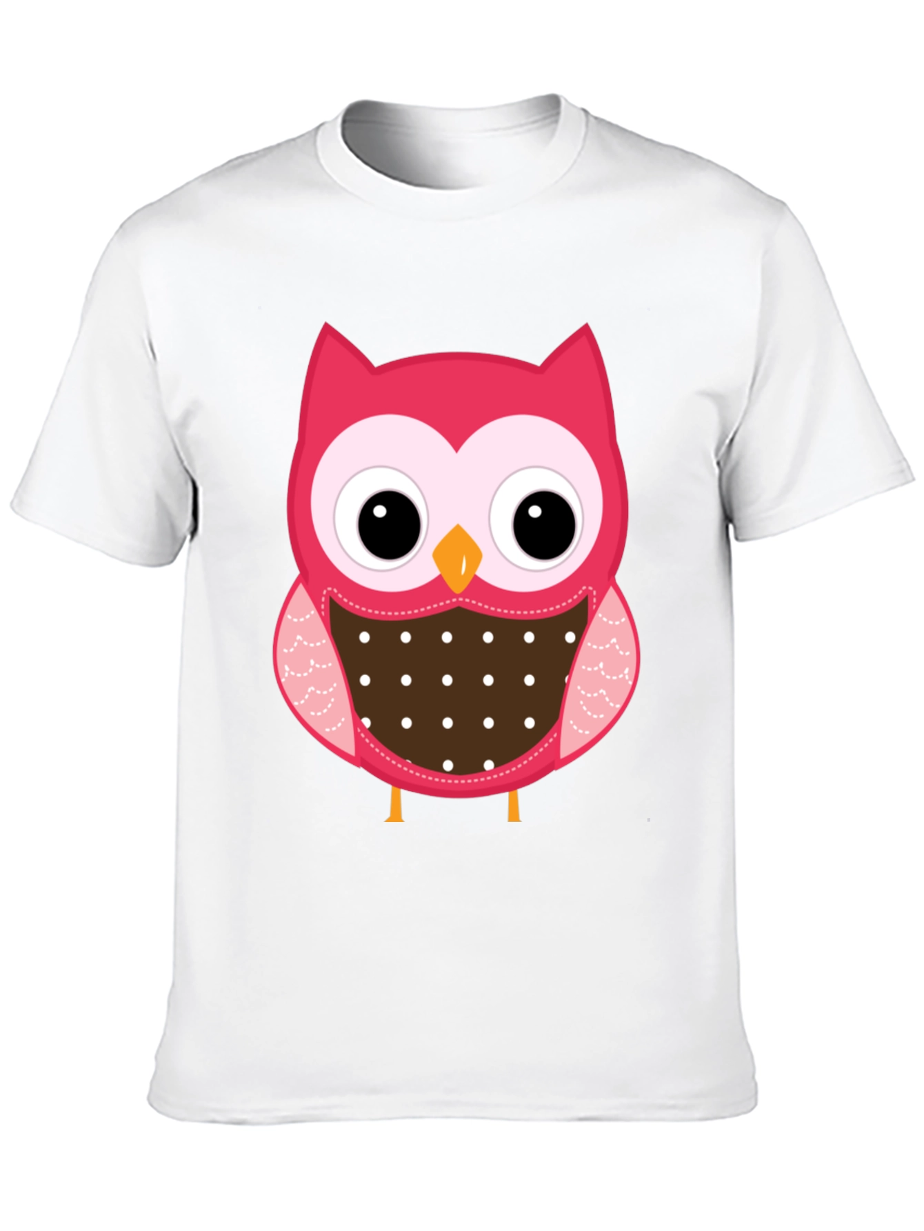 Black Cute Owl Graphic Print Black T-Shirt view 10
