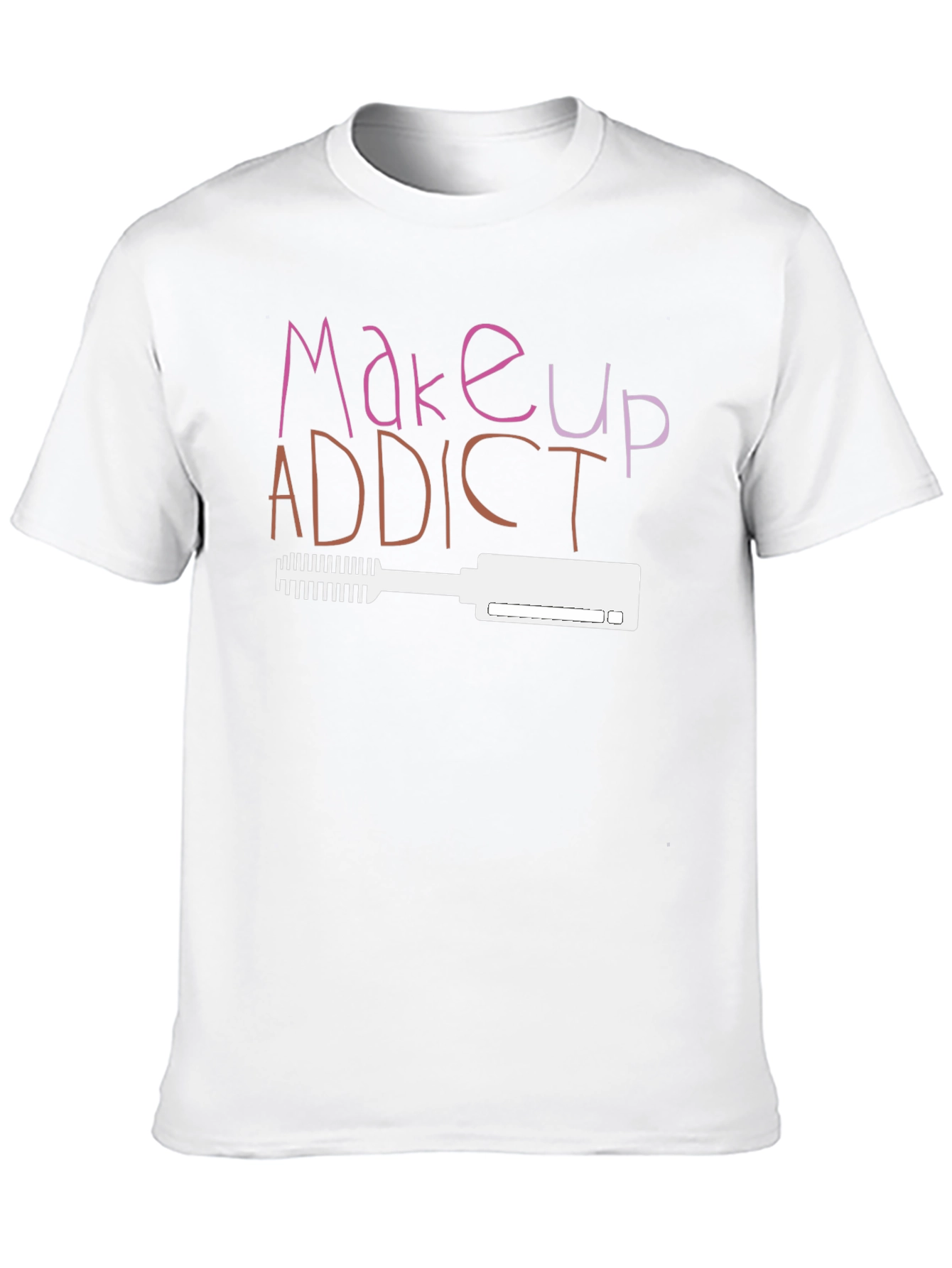 Black Makeup Addict T-Shirt - Beauty Lover Tee view 10
