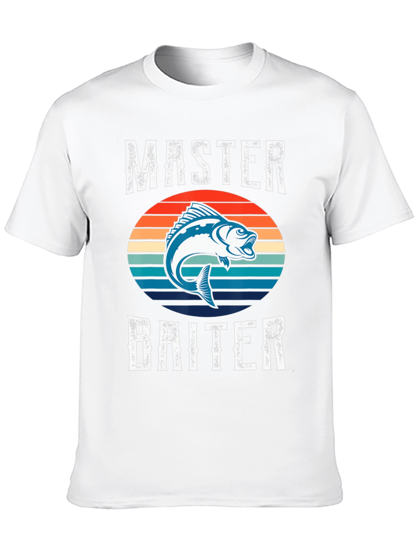 Black Master Baiter Fishing Graphic T-Shirt view 10