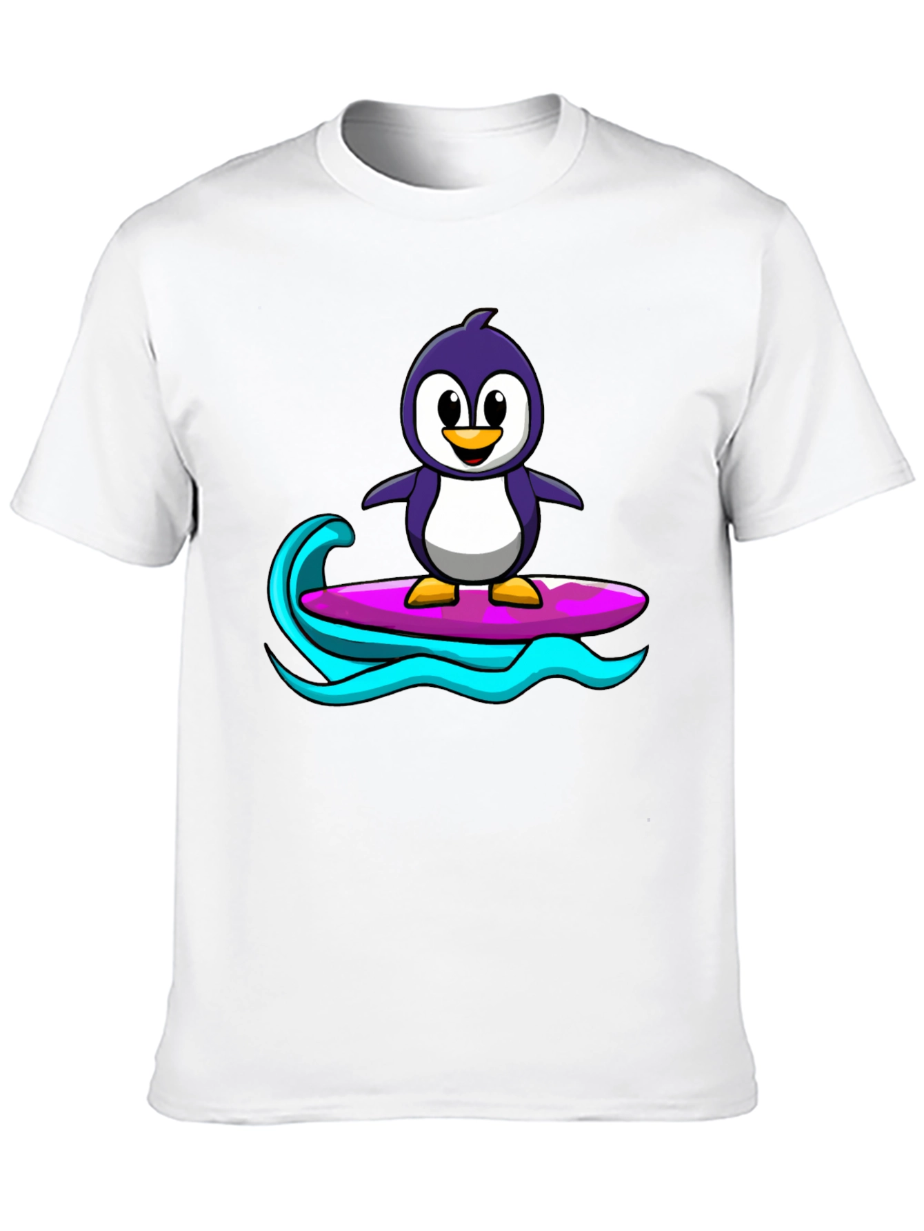 Black Penguin Surfing Graphic Tee - Black view 10