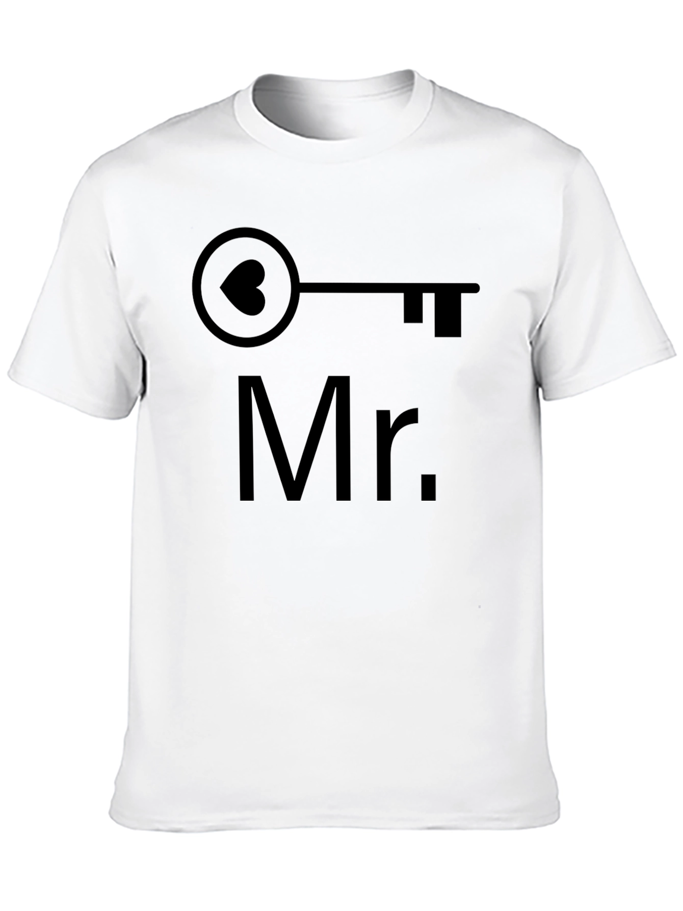 Black Mr. Key Heart Graphic Tee - Black view 10