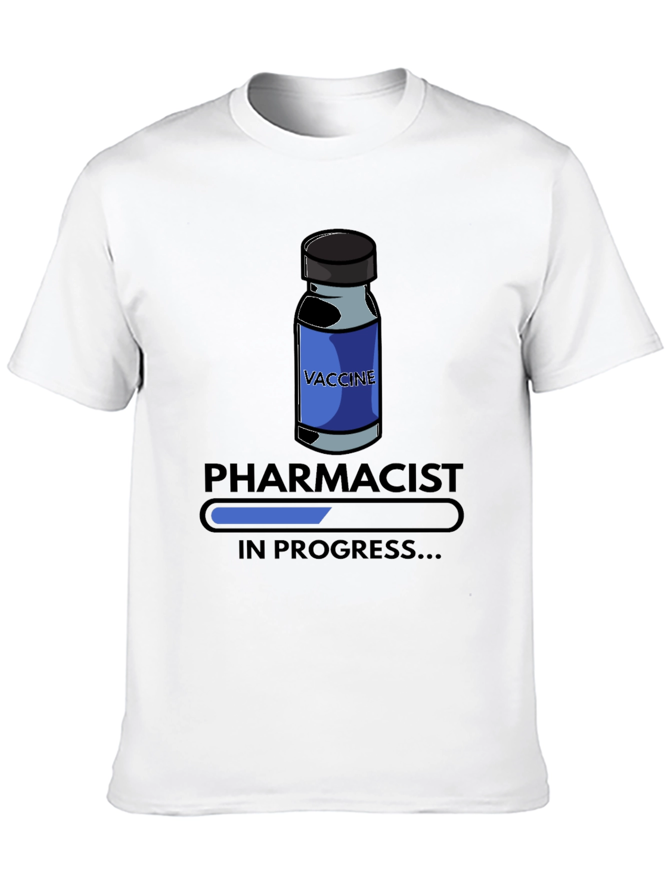 Black Pharmacist In Progress T-Shirt - Vaccine Design view 10