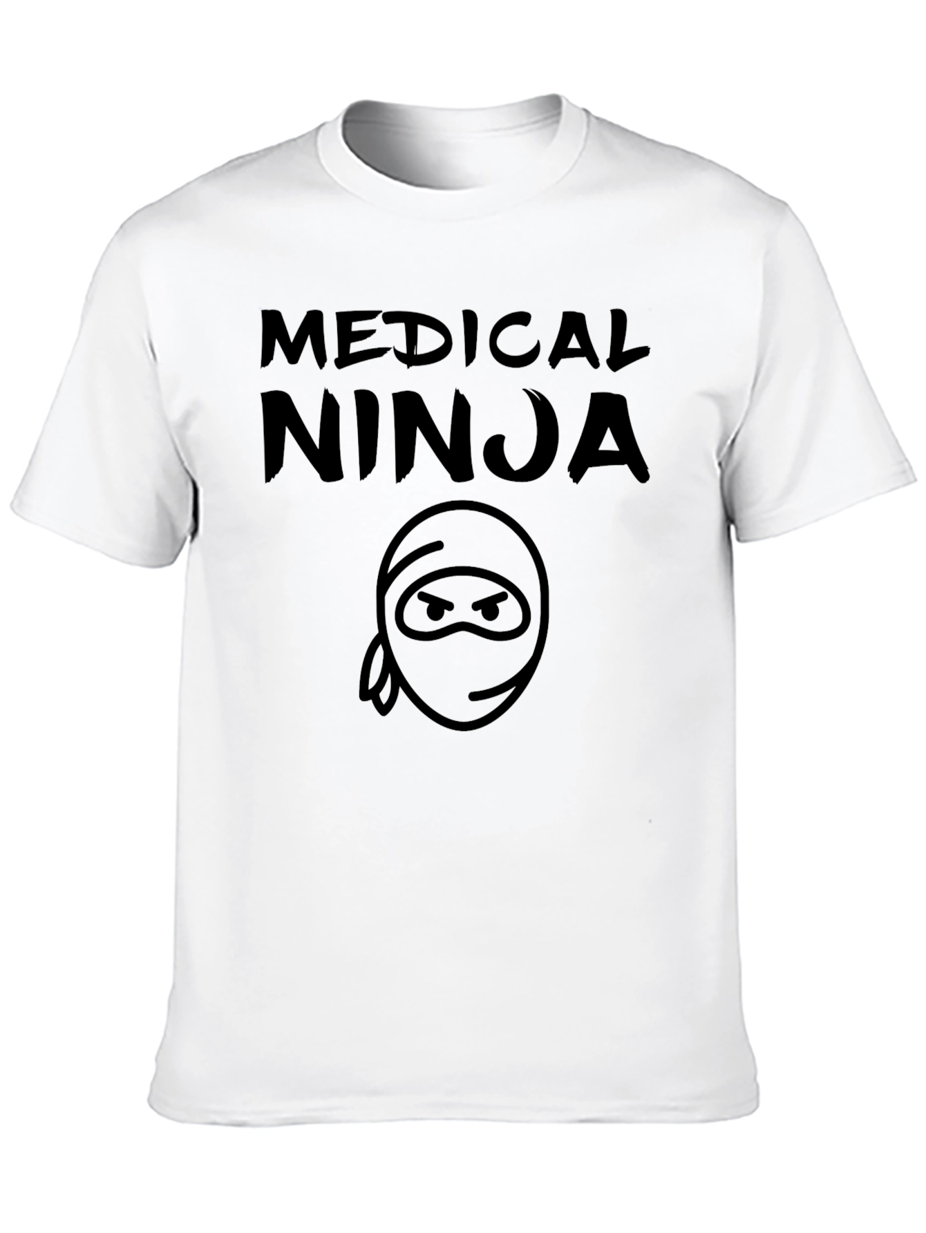 Black Medical Ninja Black T-Shirt - Graphic Tee view 10