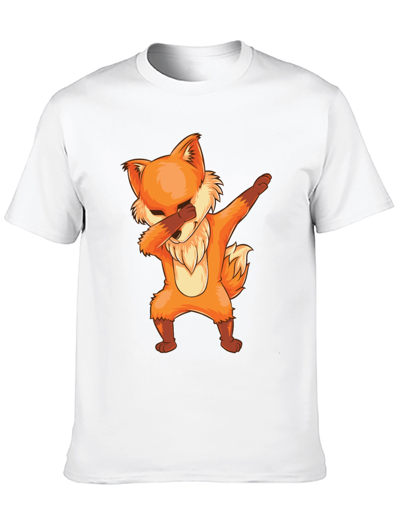 Black Dabbing Fox Graphic Tee - Cool & Trendy view 10