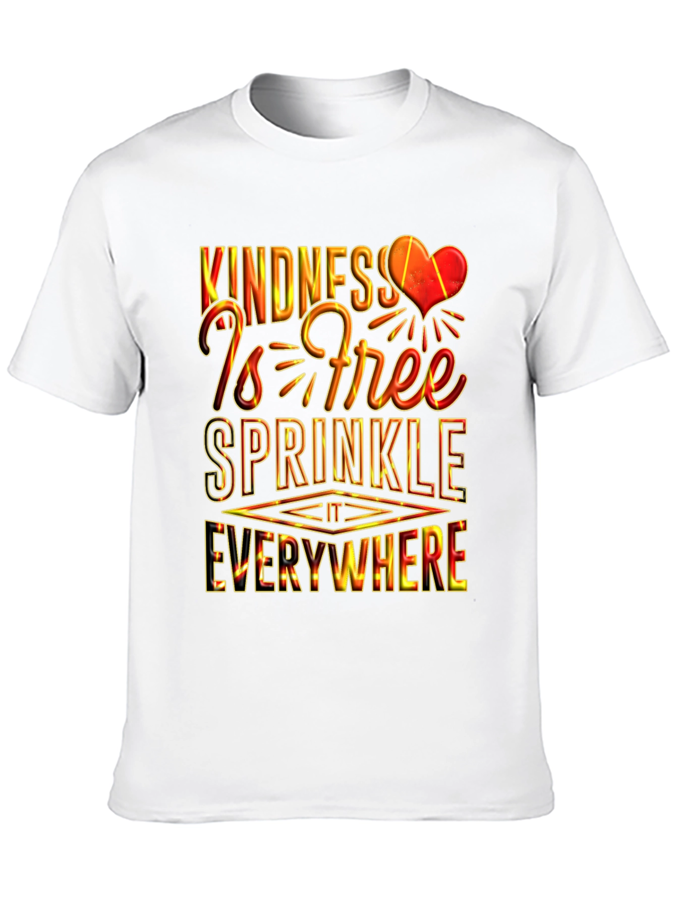 Black Kindness is Free Graphic T-Shirt view 10