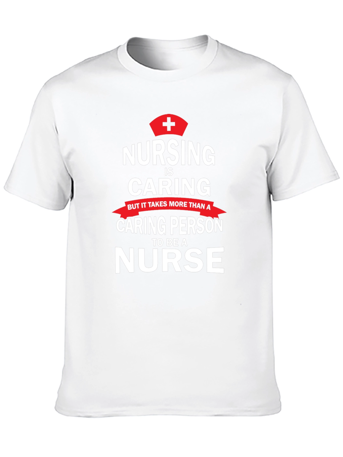 Black Nursing is Caring T-Shirt - Nurse Appreciation Tee view 10
