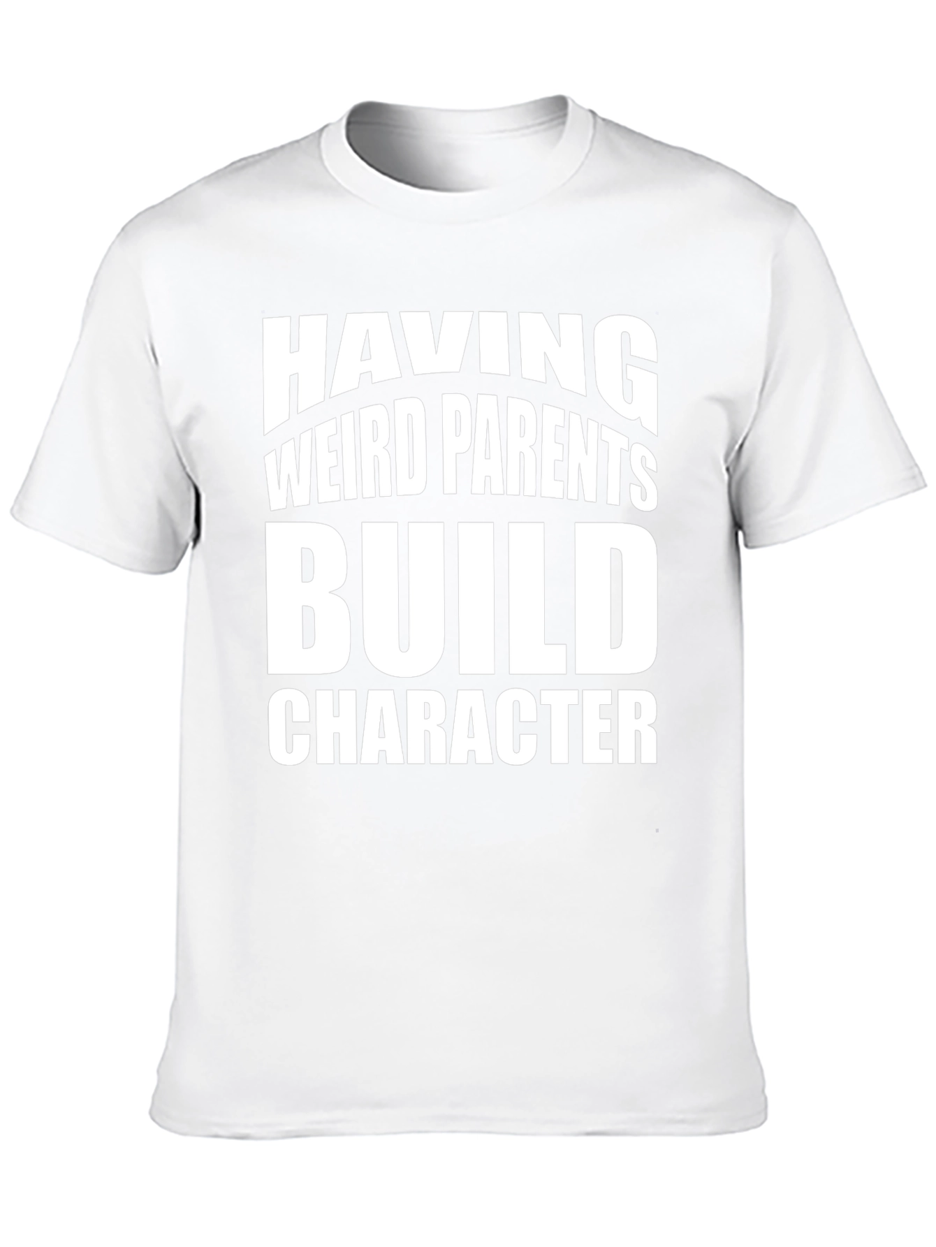 Black Weird Parents Build Character T-Shirt view 10