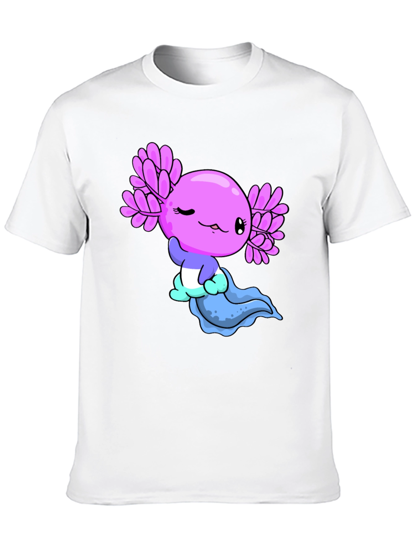 Black Axolotl Graphic Tee - Kawaii Design view 10