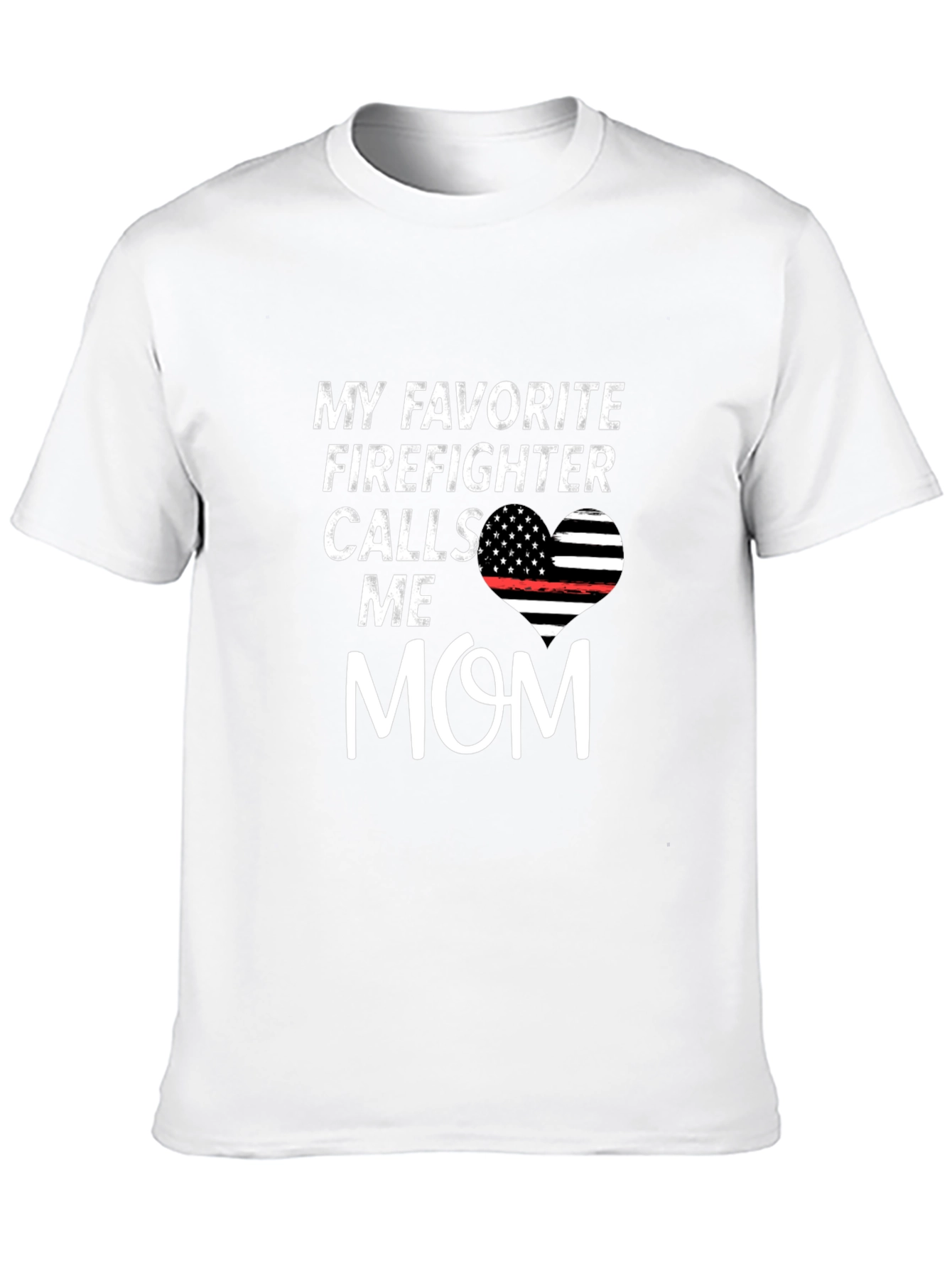 Black Firefighter Mom T-Shirt - Show Your Pride! view 10