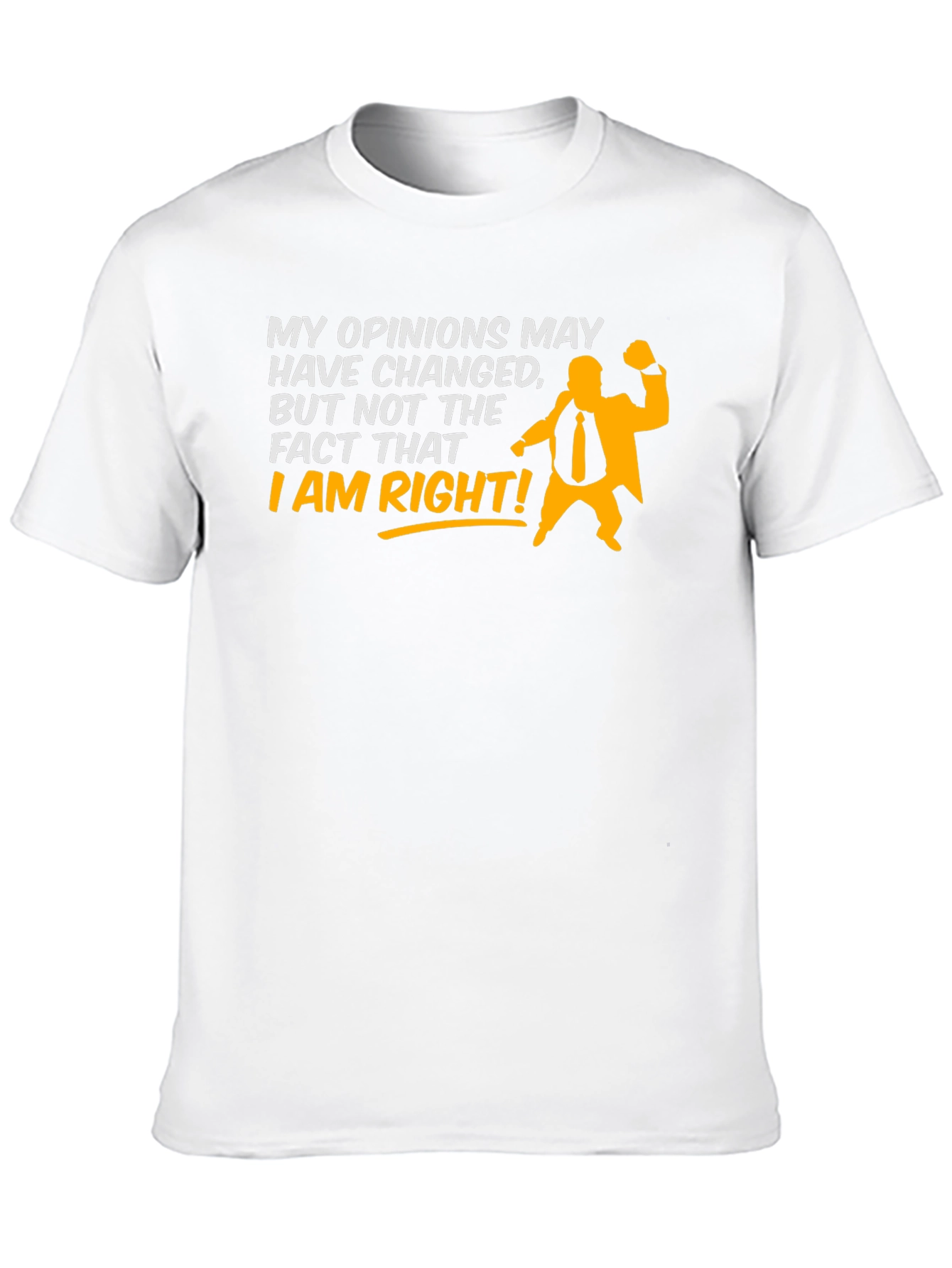 Black My Opinions Funny Humor T-Shirt view 10