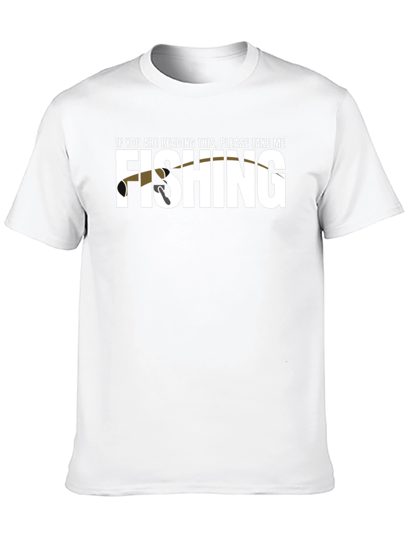 Black Funny Fishing T-Shirt - If You're Reading This, Take Me! view 10