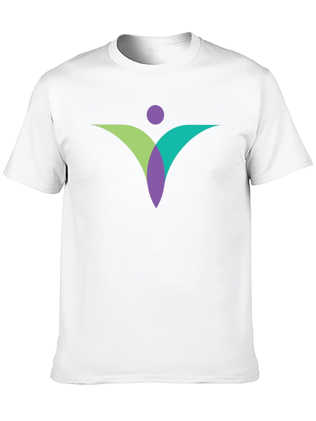 Black Modern Abstract Graphic Tee - Black view 10