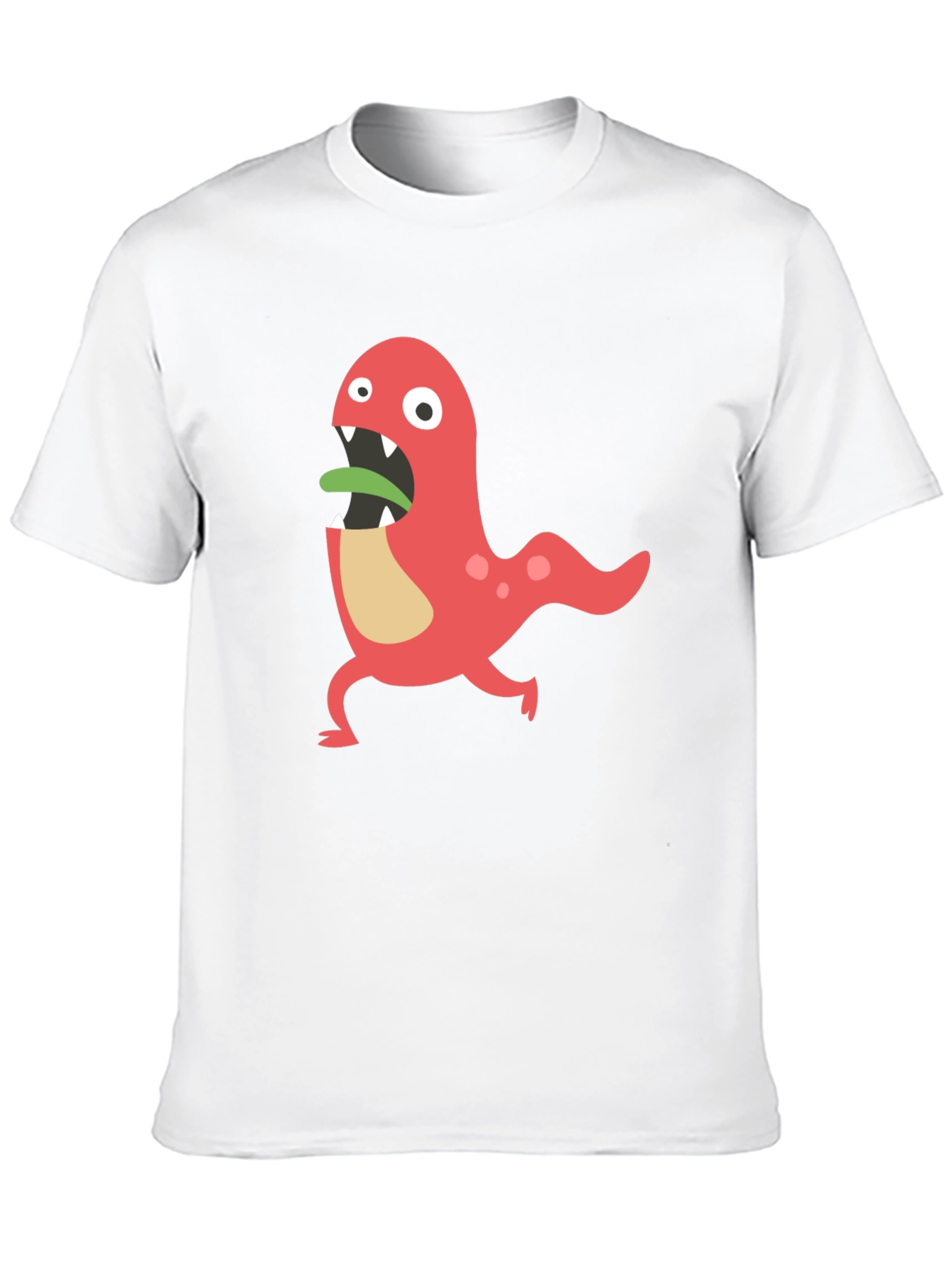 Black Monster Graphic Tee - Funny Cartoon Design view 10