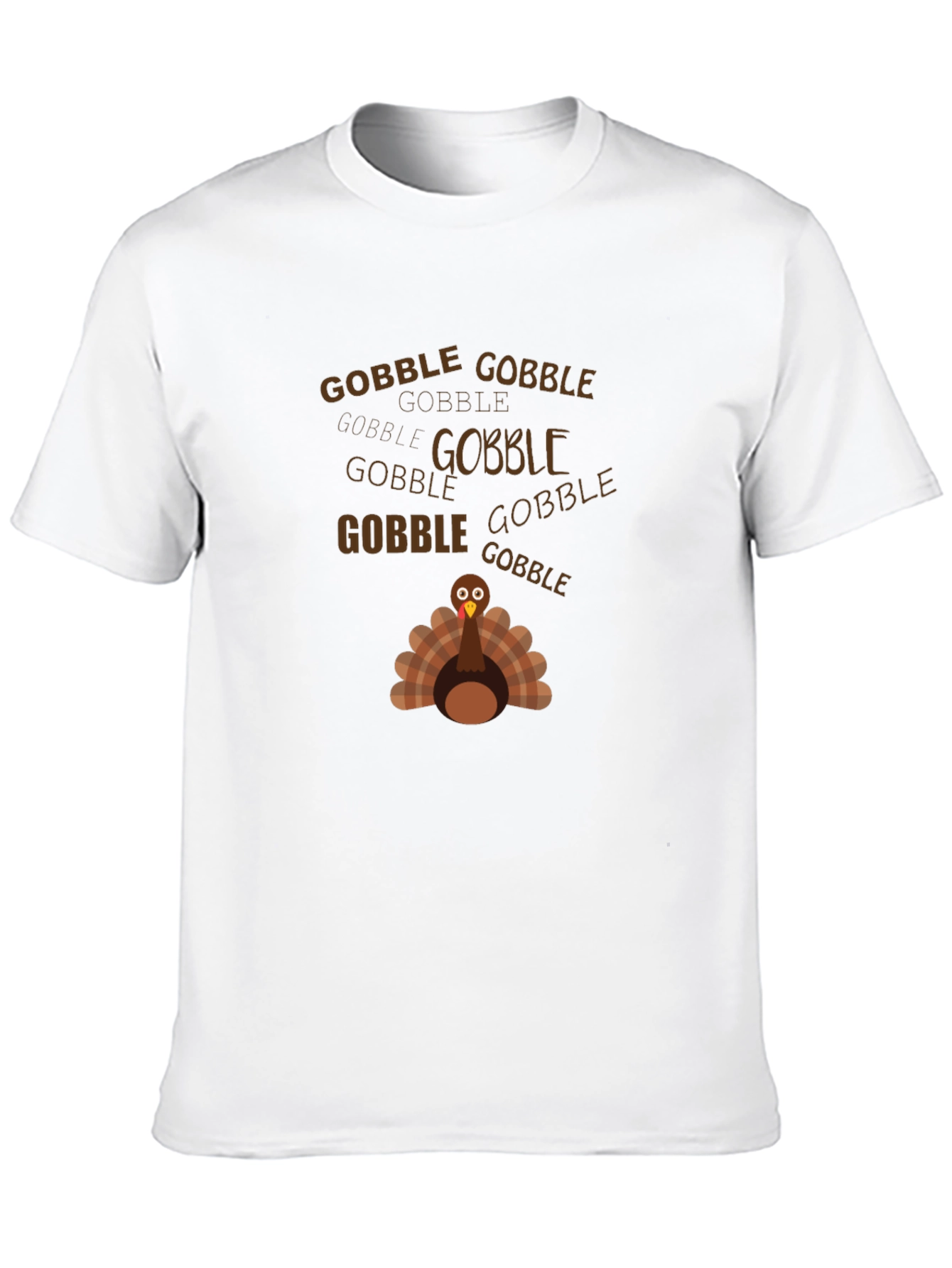 Black Gobble Turkey Graphic Tee - Thanksgiving view 10