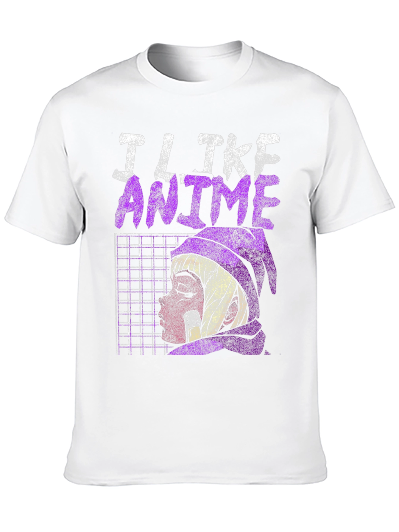 Black I Like Anime Graphic T-Shirt view 10