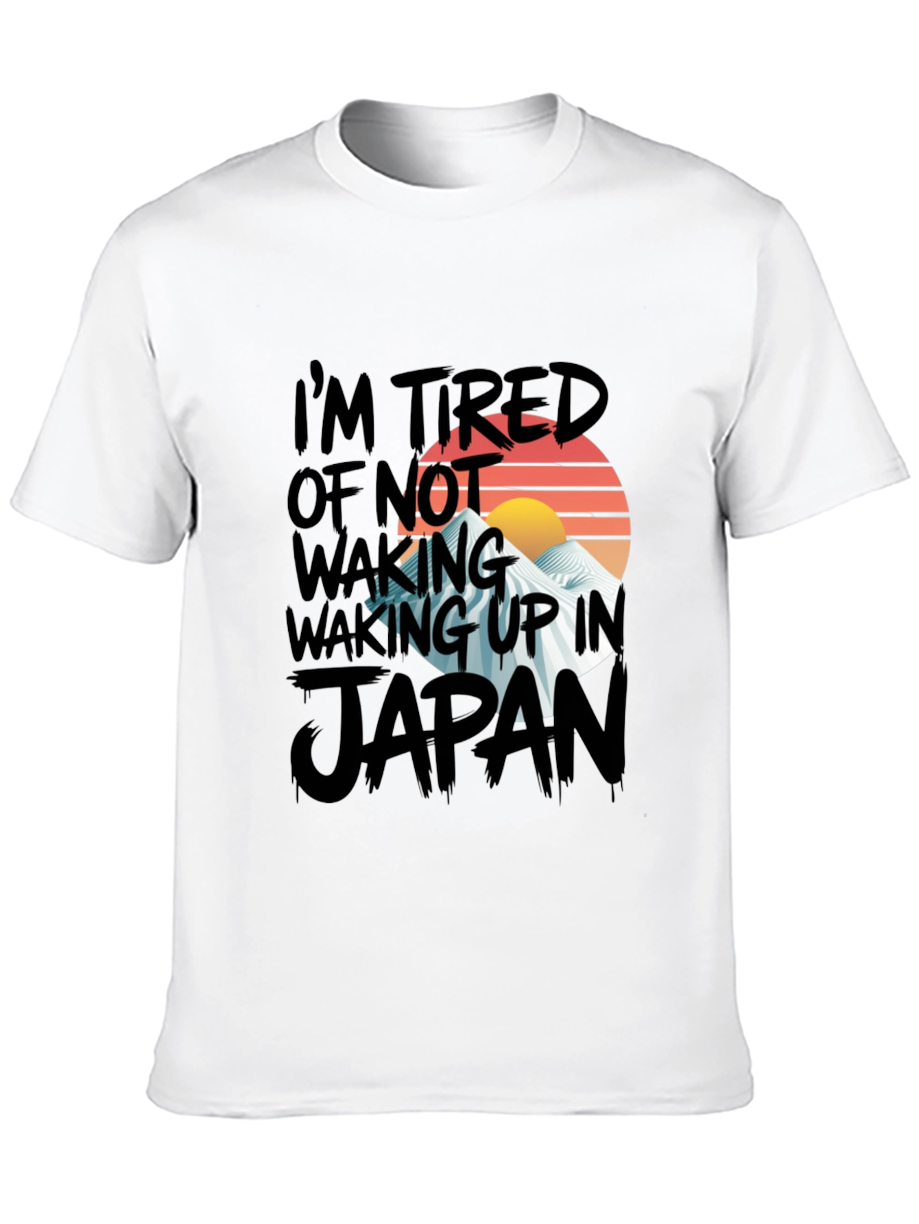 Black Japan Graphic Tee - I'm Tired of Not Waking Up view 10