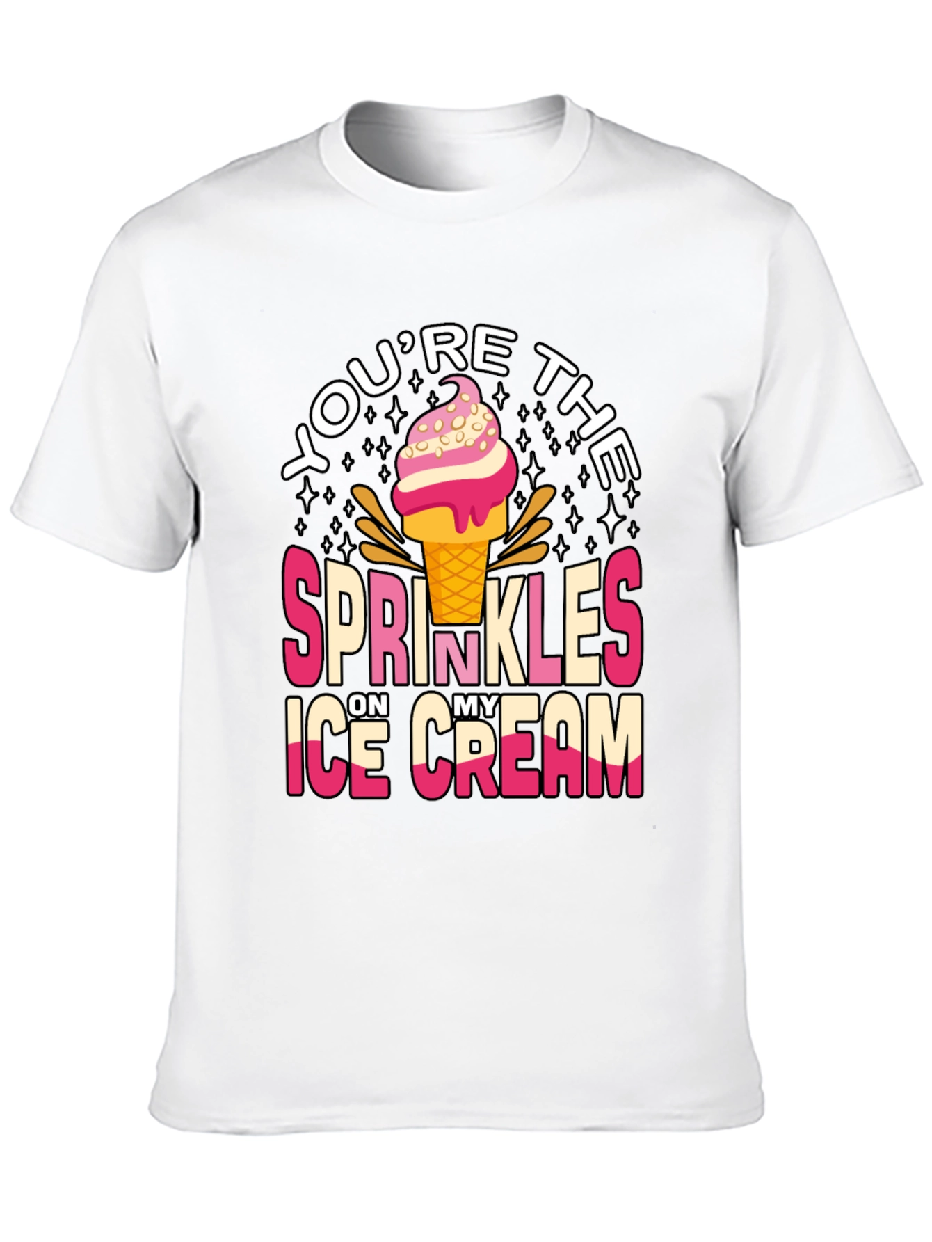 Black You're the Sprinkles Ice Cream T-Shirt view 10