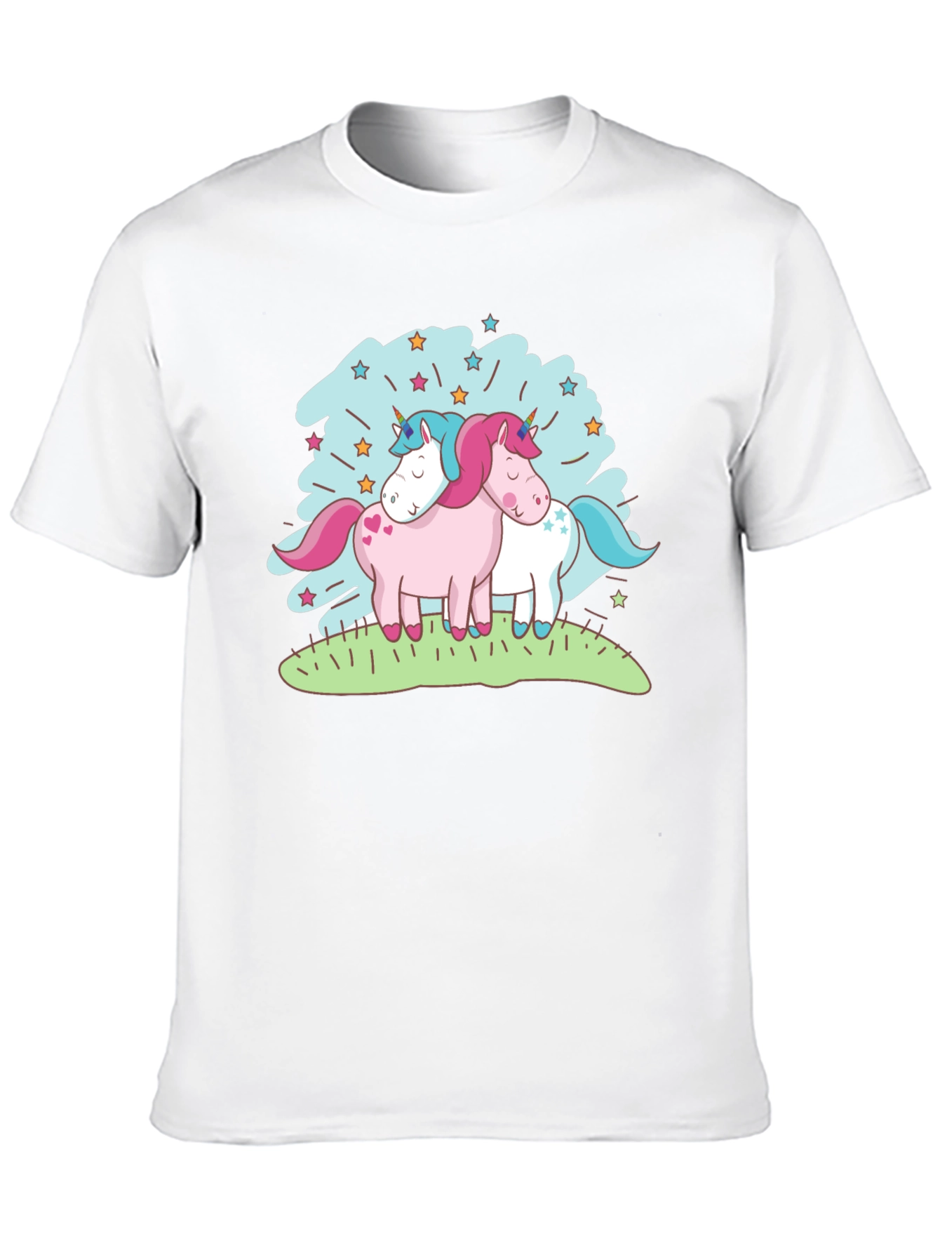 Black Unicorn T-Shirt - Cute Cartoon Graphic Tee view 10