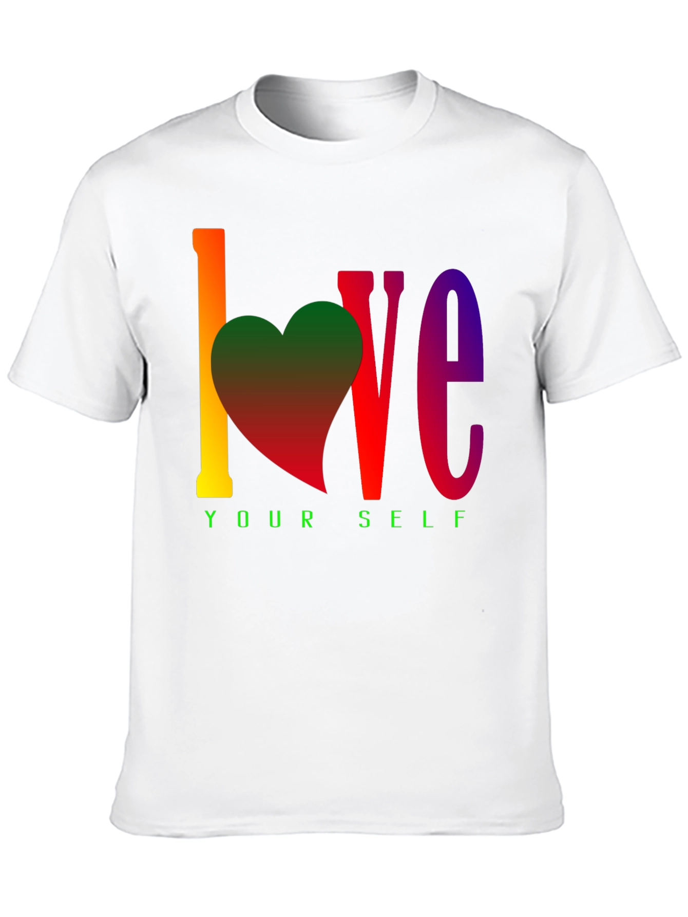 Black Love Yourself Rainbow Graphic Tee view 10